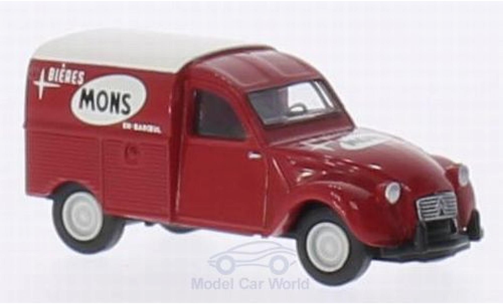Citroen 2CV 1/87 Brekina AZU Mons Biere (B) modelauto