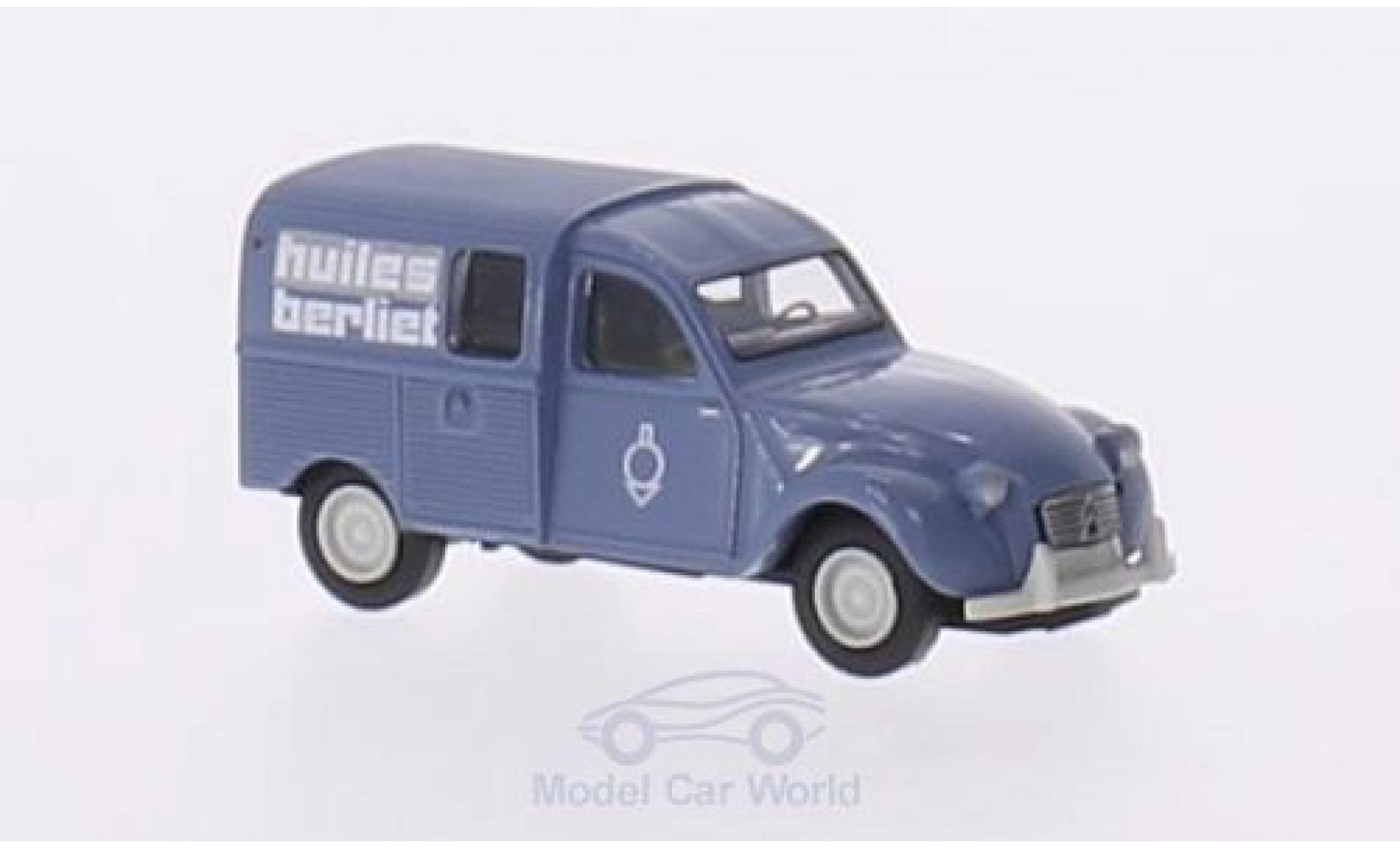 Citroen 2CV 1/87 Brekina Kastenente Huiles Berliet modelauto