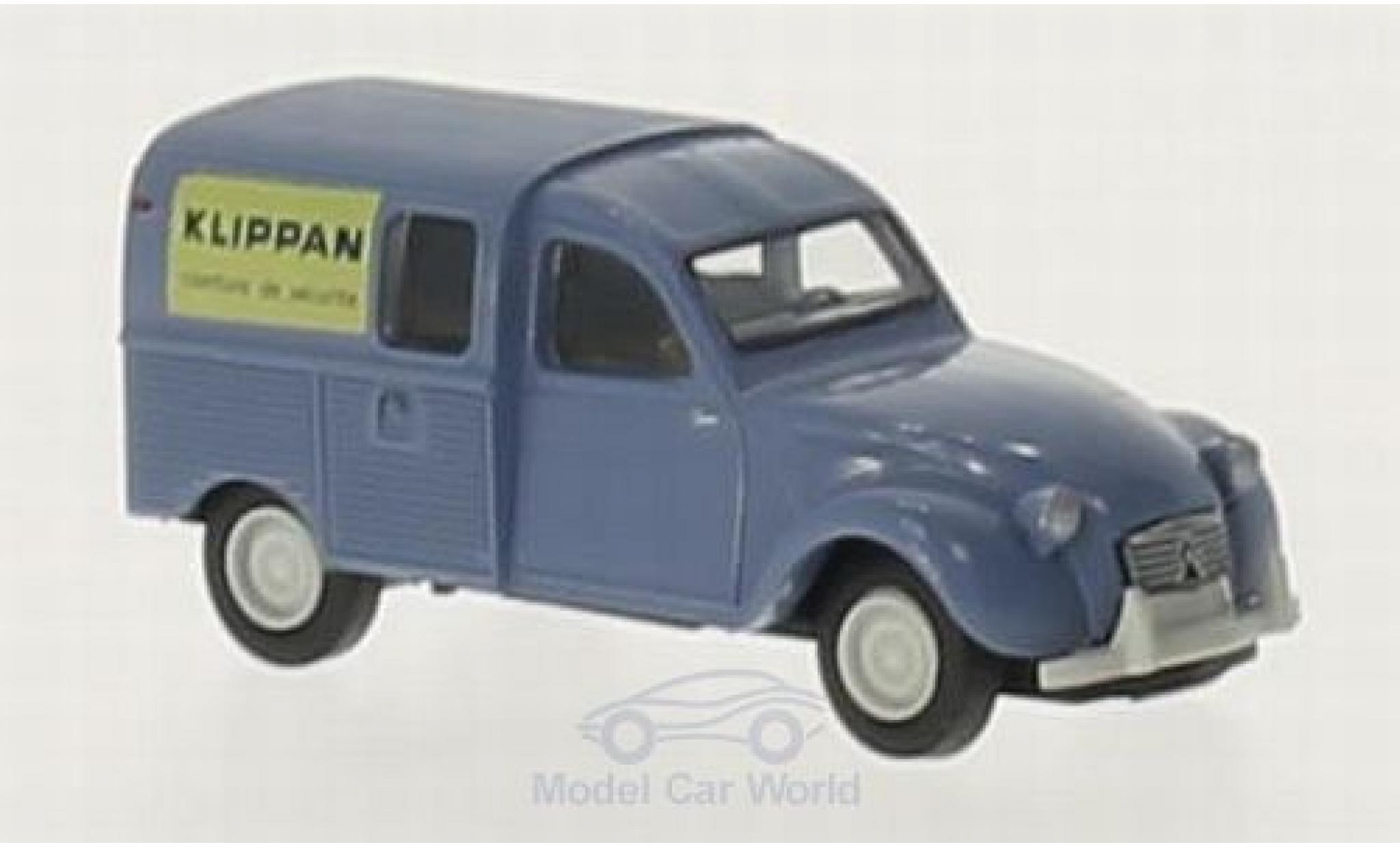 Citroen 2CV 1/87 Brekina Klippan Kastenente modelauto