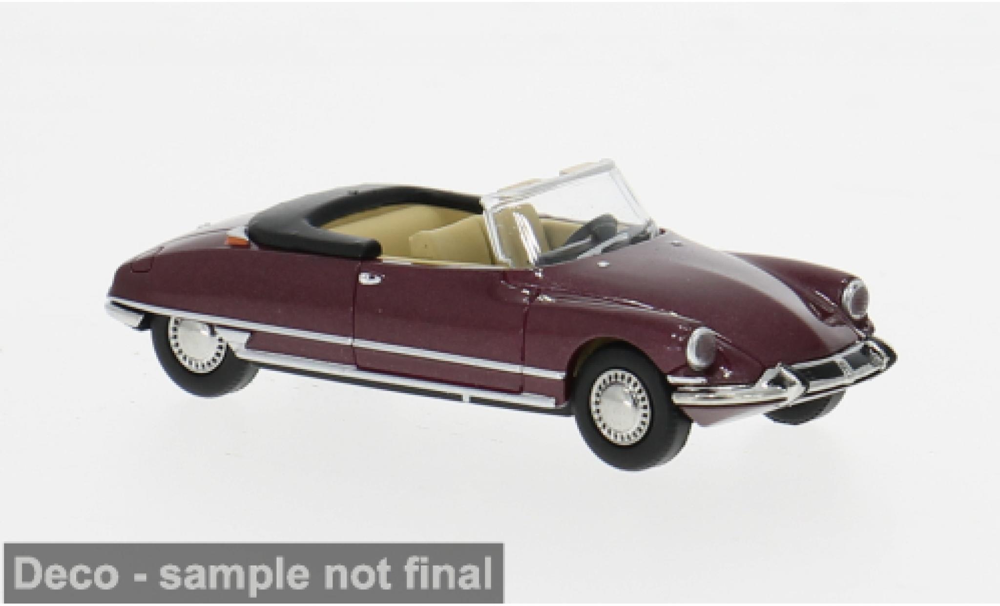 Citroen DS 1/87 Brekina 19 Cabriolet rood 1963 1:87 modelauto
