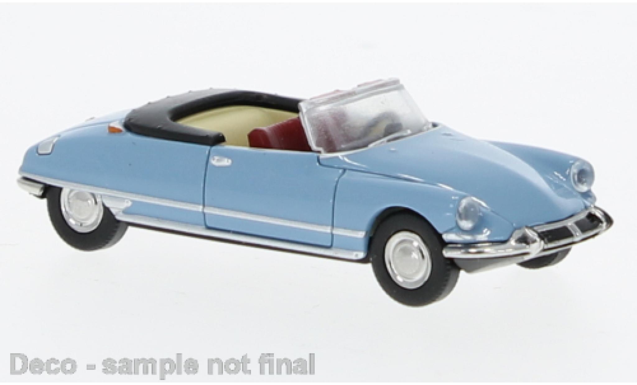Citroen DS 1/87 Brekina Cabrio blauw 1963 1:87 modelauto