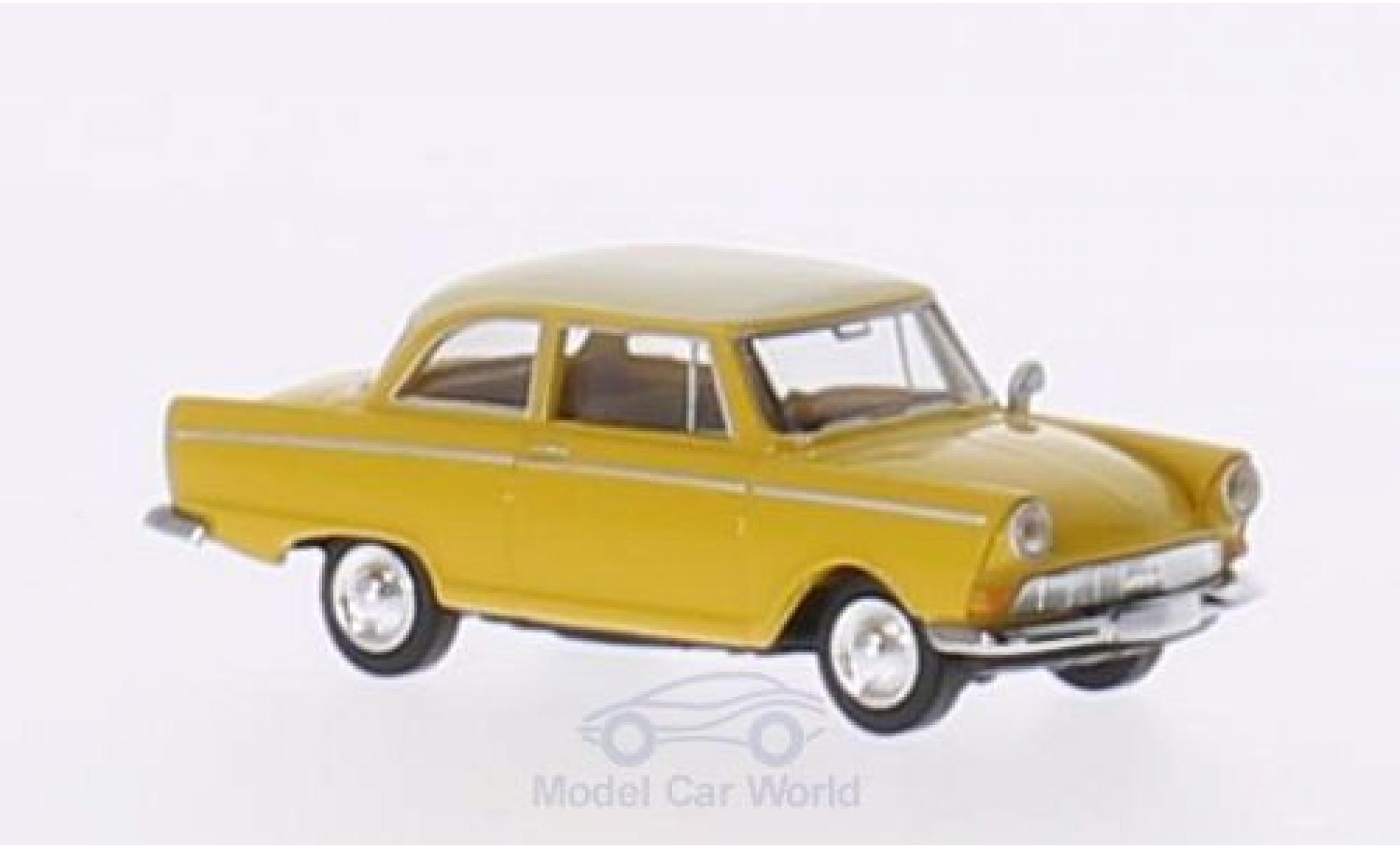 DKW Junior 1/87 Brekina geel/beige modelauto