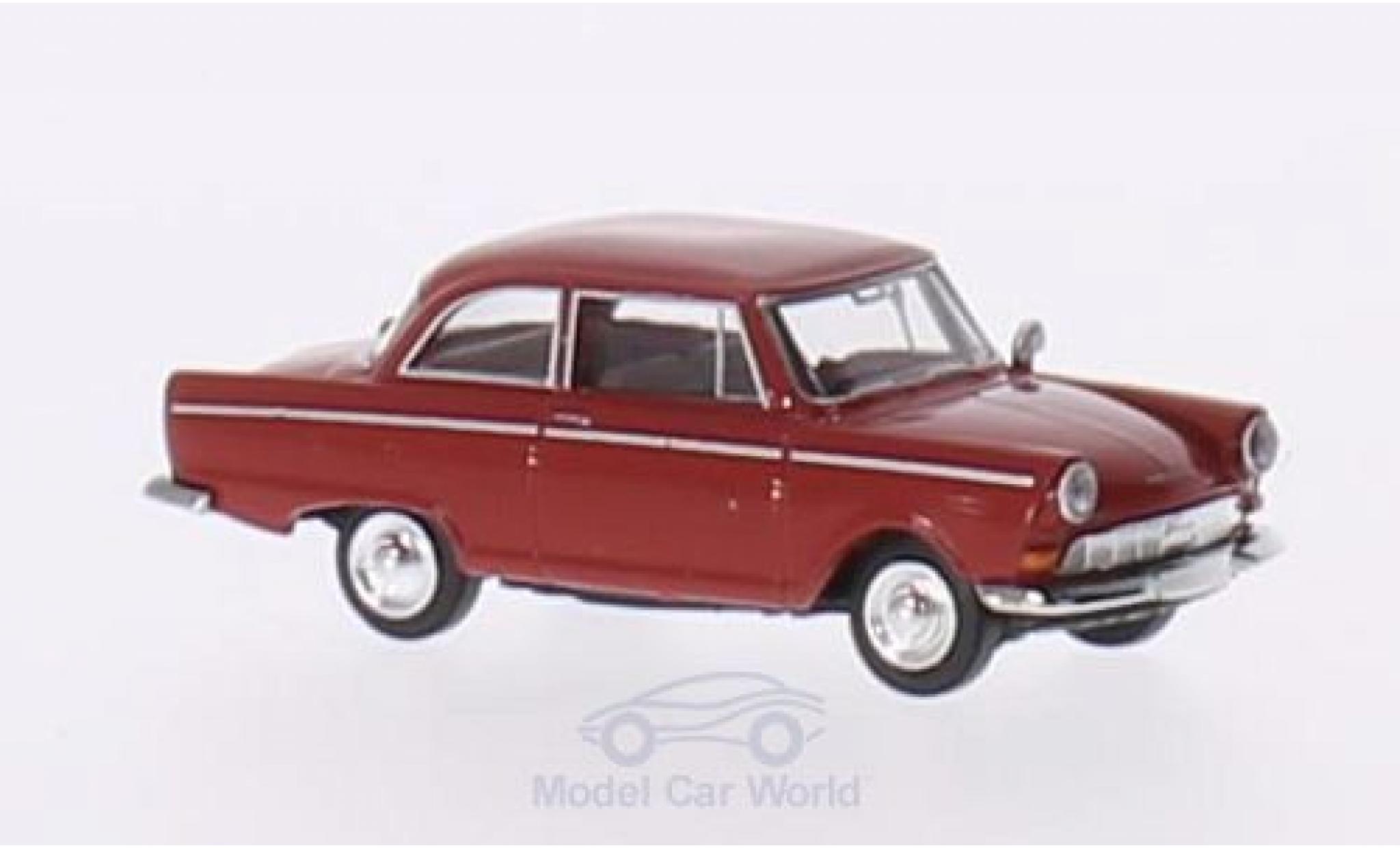 DKW Junior 1/87 Brekina rood modelauto