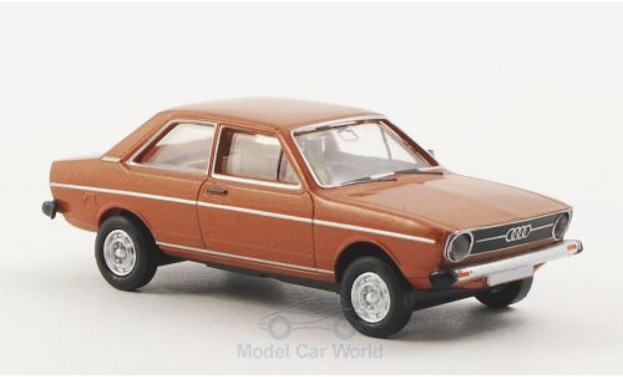 Audi 80 1/87 Brekina LS metallic bruin modelauto