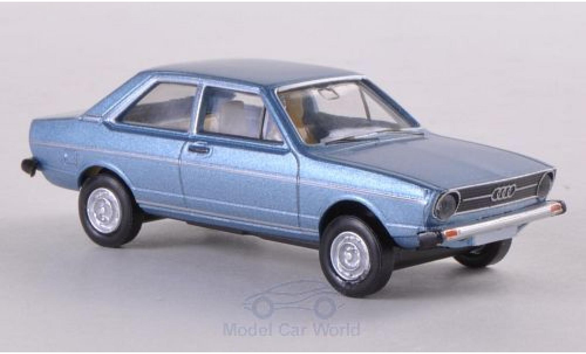 Audi 80 1/87 Brekina metallic blauw modelauto