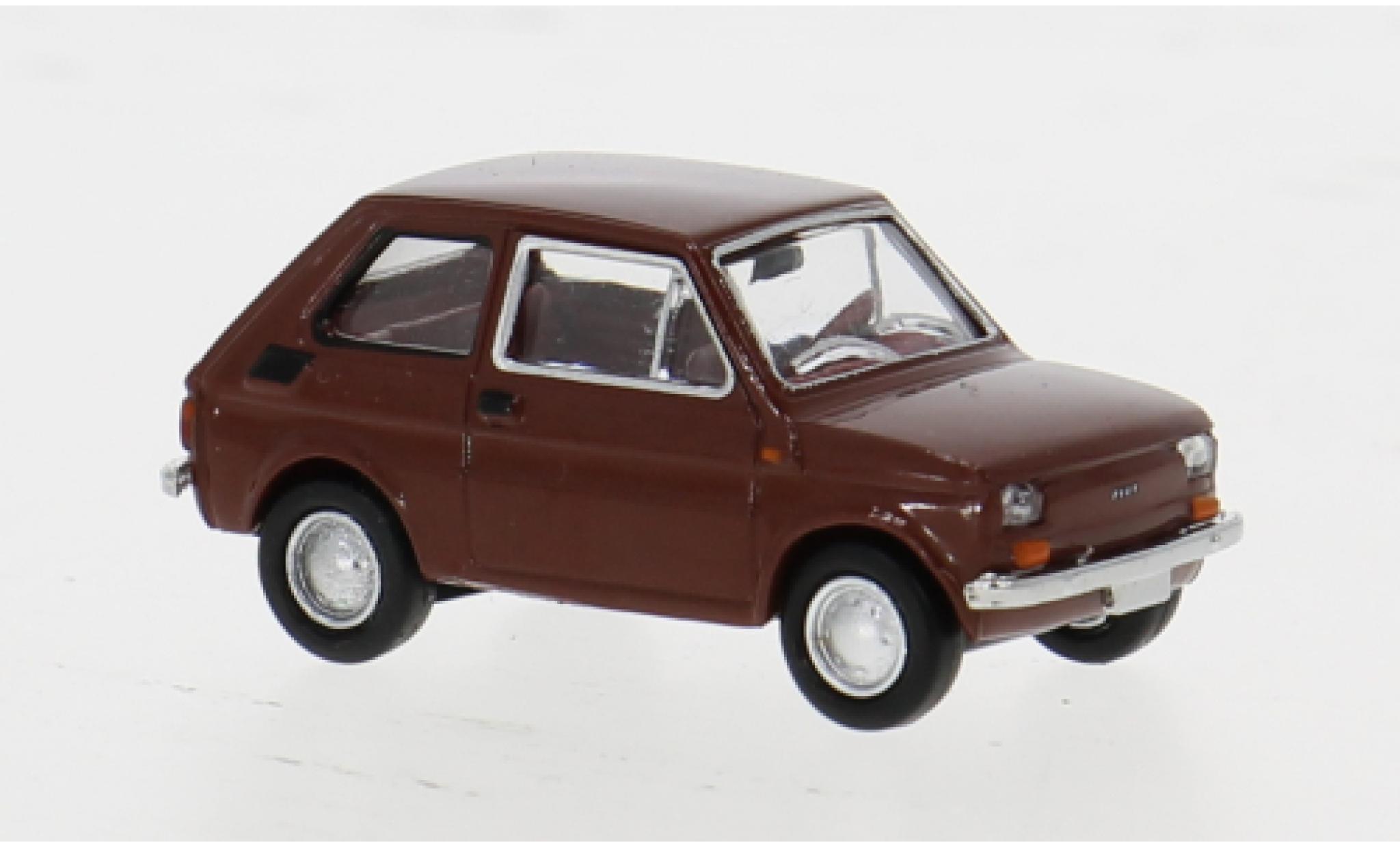 Fiat 126 1/87 Brekina Drummer bruin 1972 1:87 modelauto