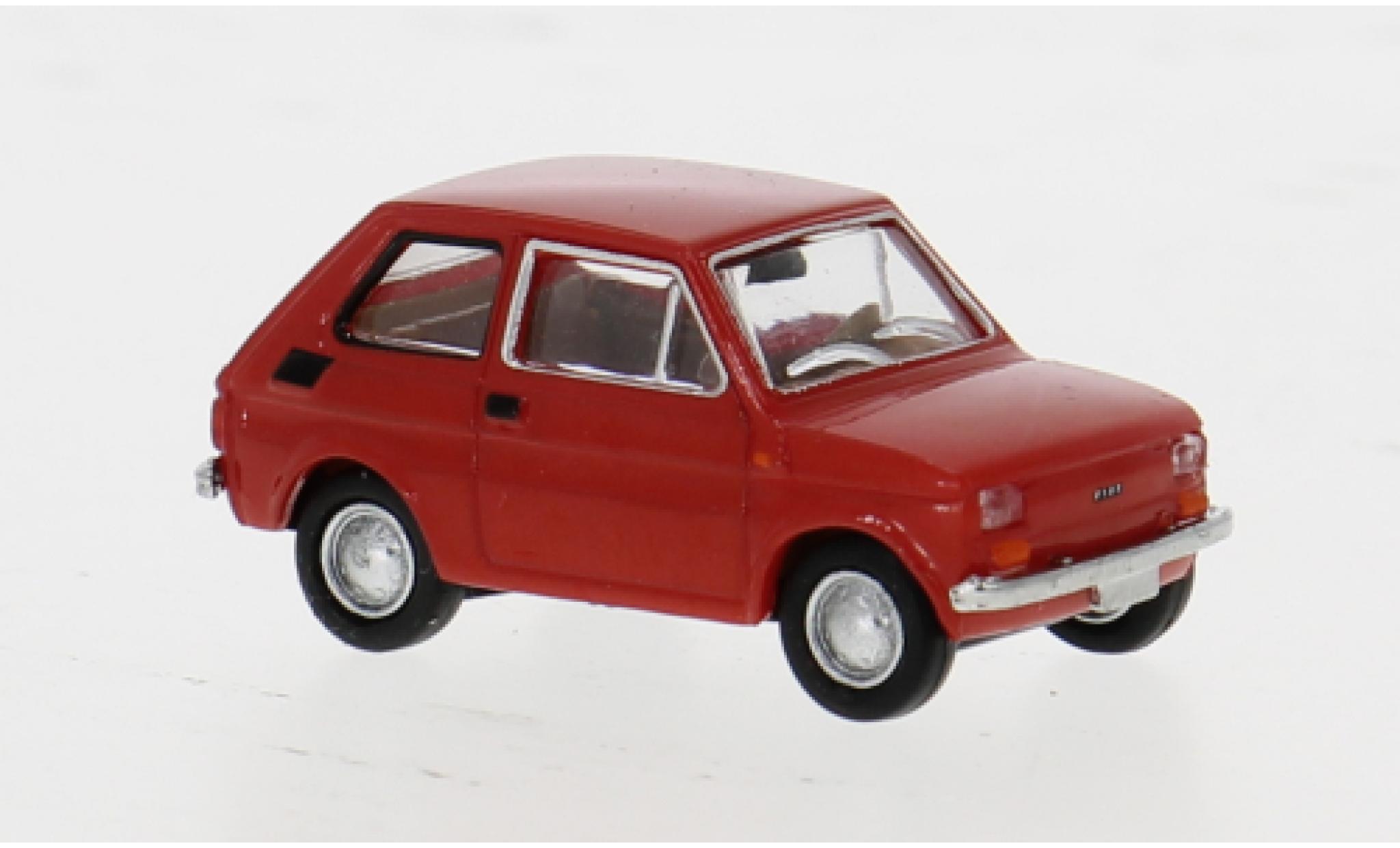 Fiat 126 1/87 Brekina Drummer rood 1:87 modelauto