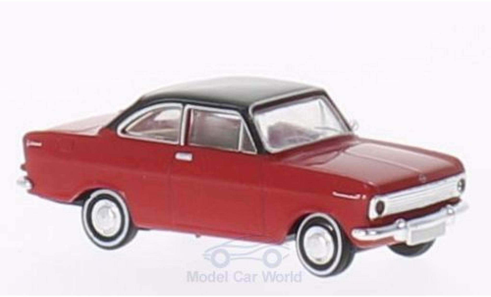 Opel Kadett E 1/87 Brekina A Coupe rood/zwart modelauto