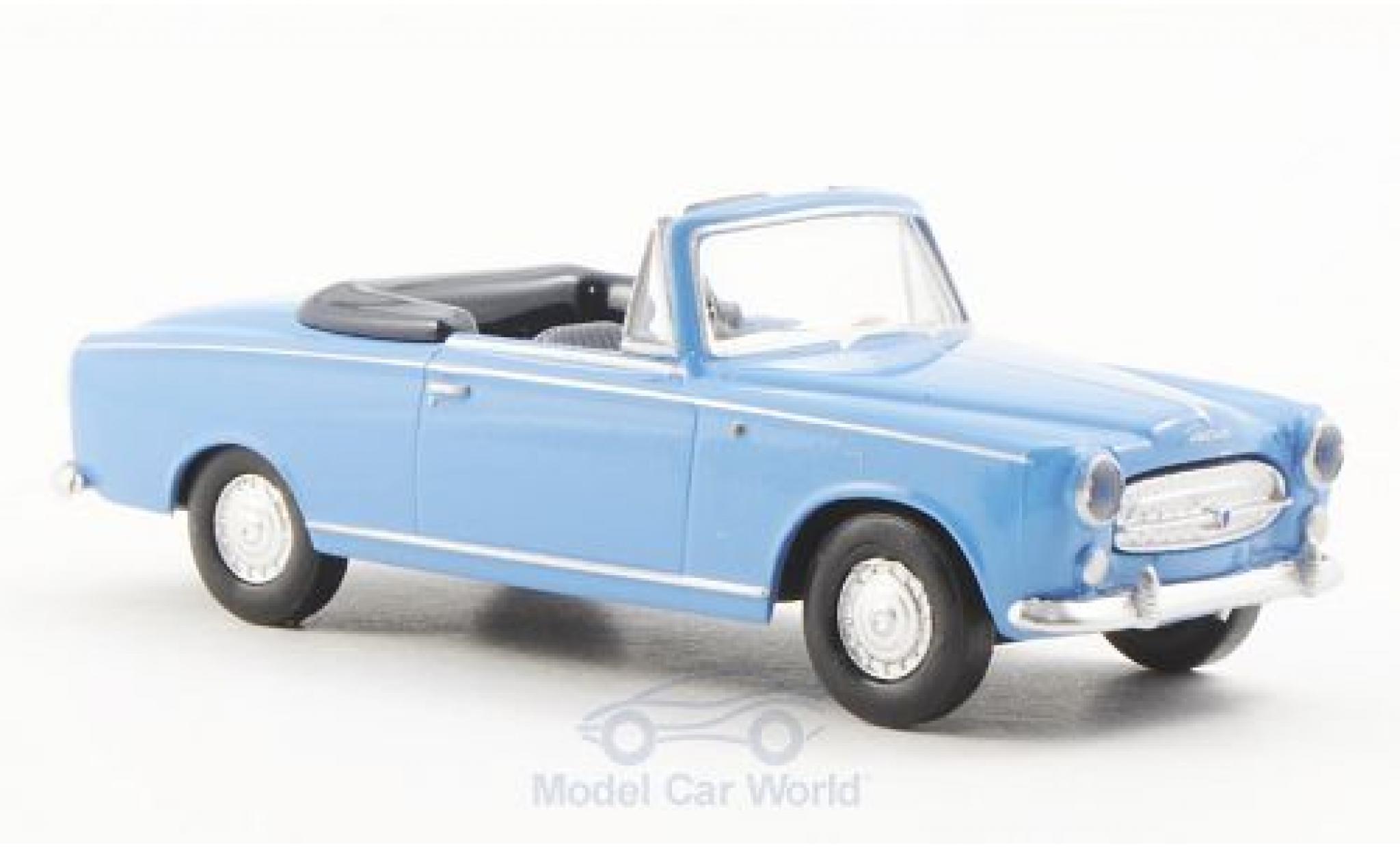 Peugeot 403 1/87 Brekina Cabriolet blauw modelauto