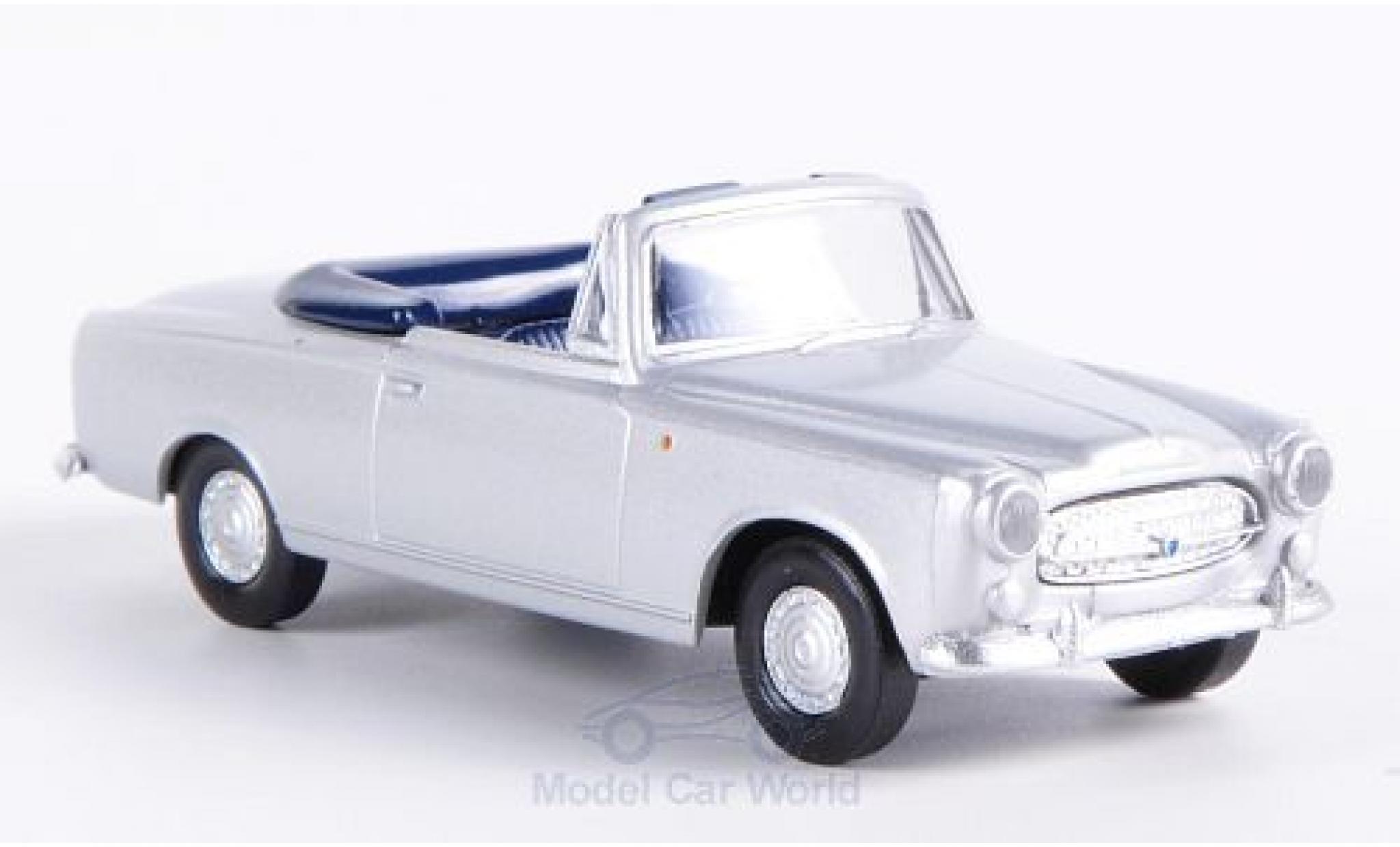 Peugeot 403 1/87 Brekina Cabriolet grijs modelauto