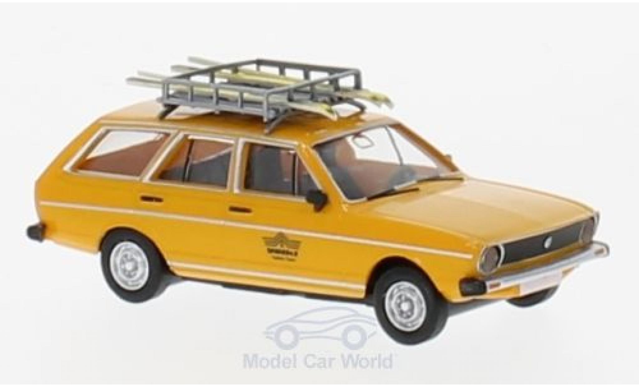 Volkswagen Passat 1/87 Brekina Variant V&ouml;lkl Testski-Team modelauto