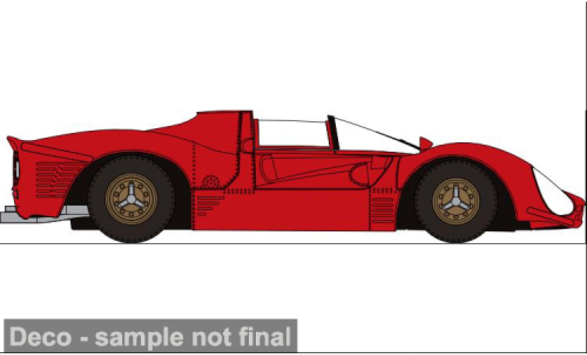 Ferrari 330 1/87 Brekina P3 Spyder rood 1967 1:87 modelauto