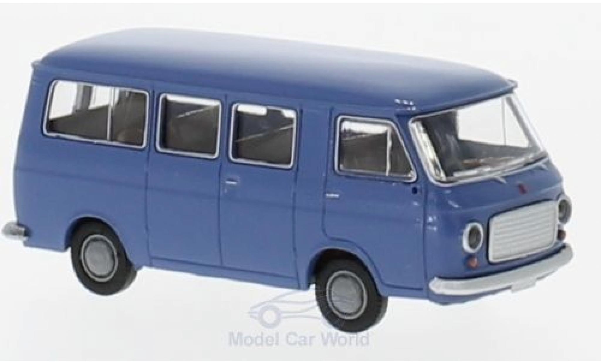 Fiat 238 1/87 Brekina Bus blauw modelauto