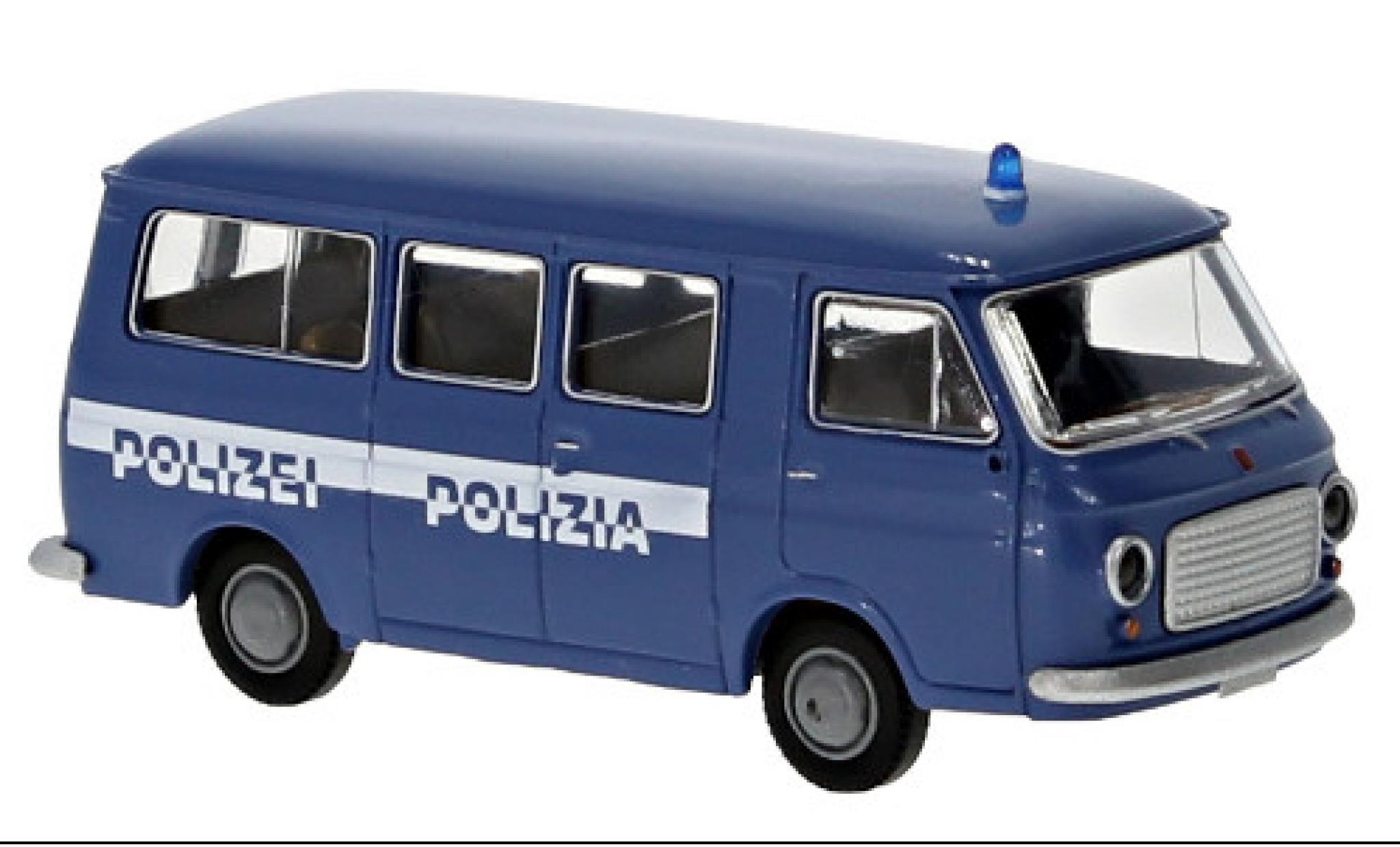 Fiat 238 1/87 Brekina Bus Polizia - Politie 1966 modelauto