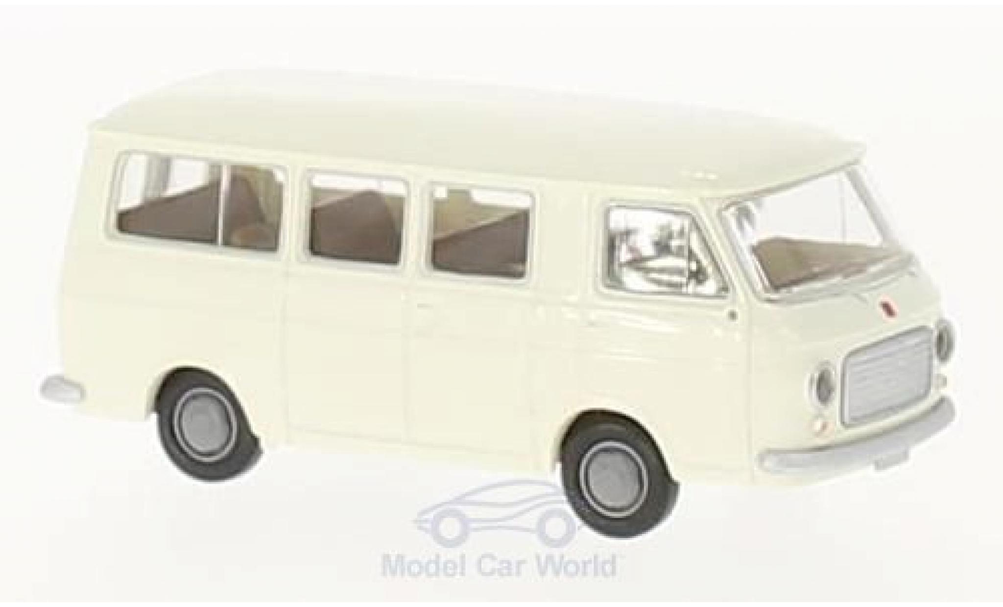 Fiat 238 1/87 Brekina Bus wit modelauto