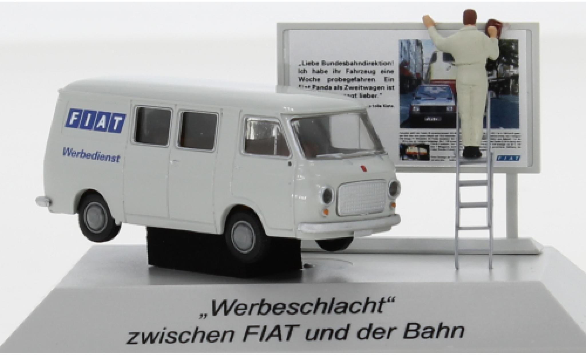 Fiat 238 1/87 Brekina Halbbus 1966 avec figurine modelauto