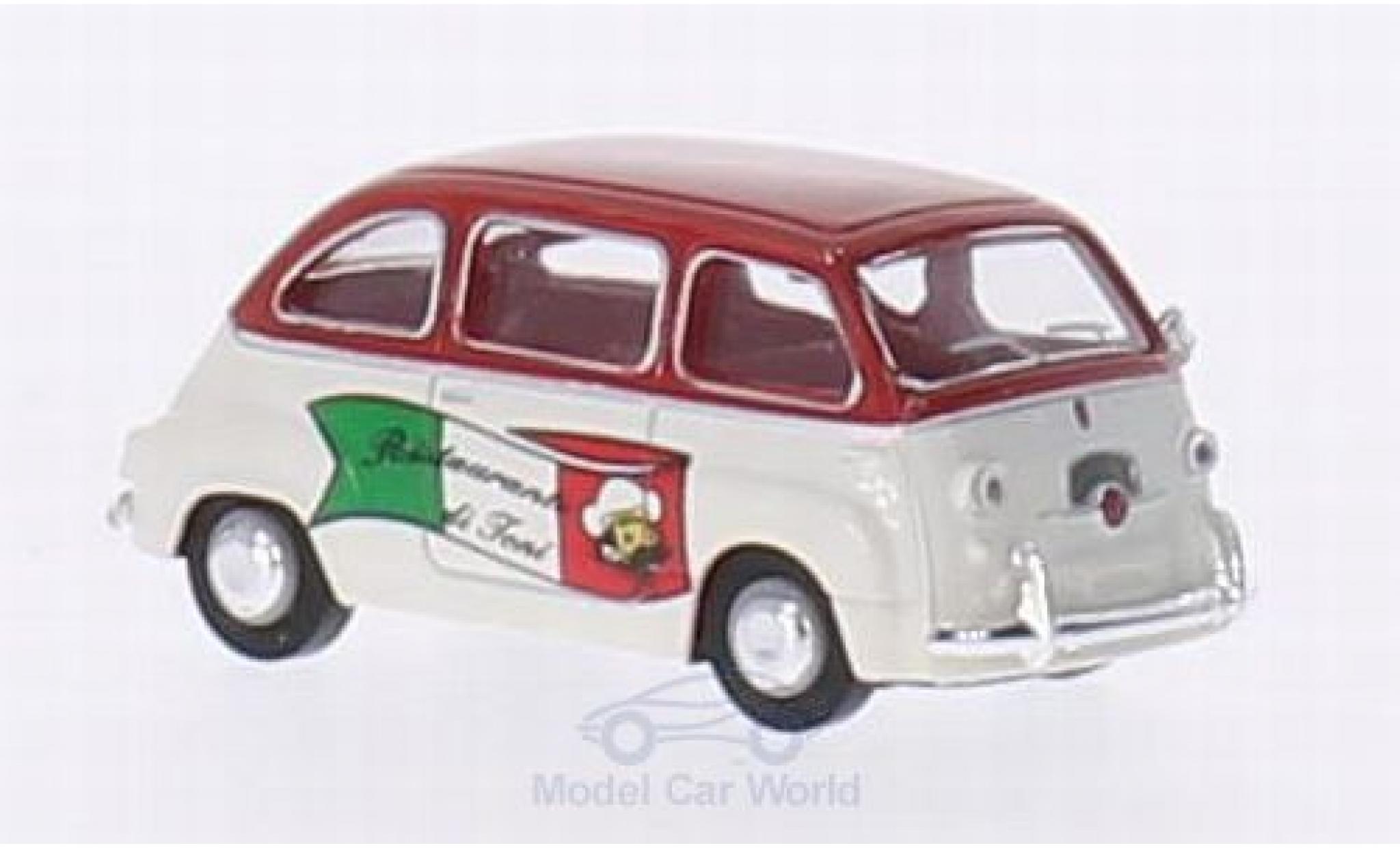 Fiat Multipla 1/87 Brekina Ristorante di Toni modelauto
