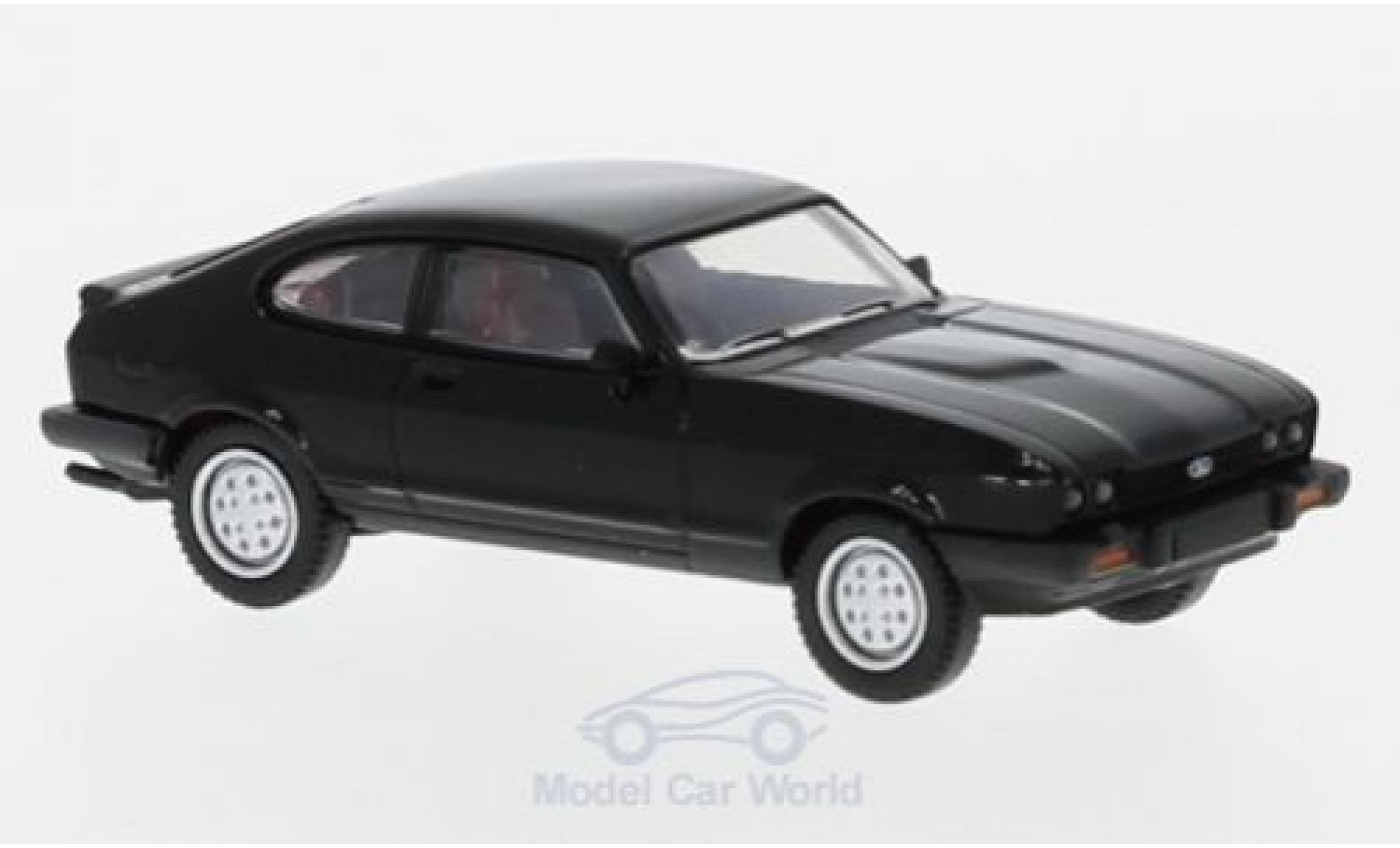 Ford Capri 1/87 Brekina MKIII zwart 1981 modelauto