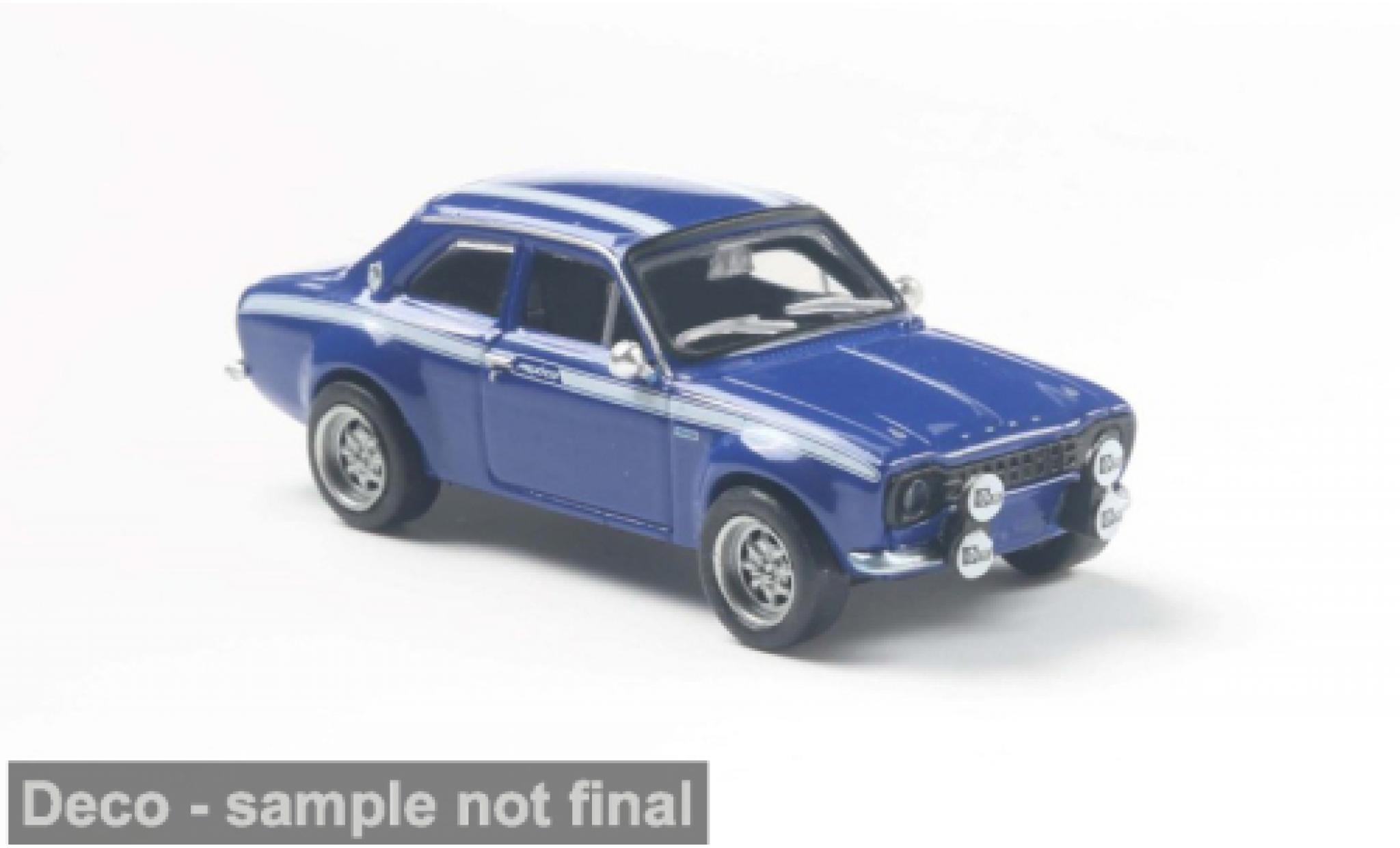 Ford Escort 1/87 Brekina RS 1800 MKI blauw 1969 Mexico 1:87 modelauto