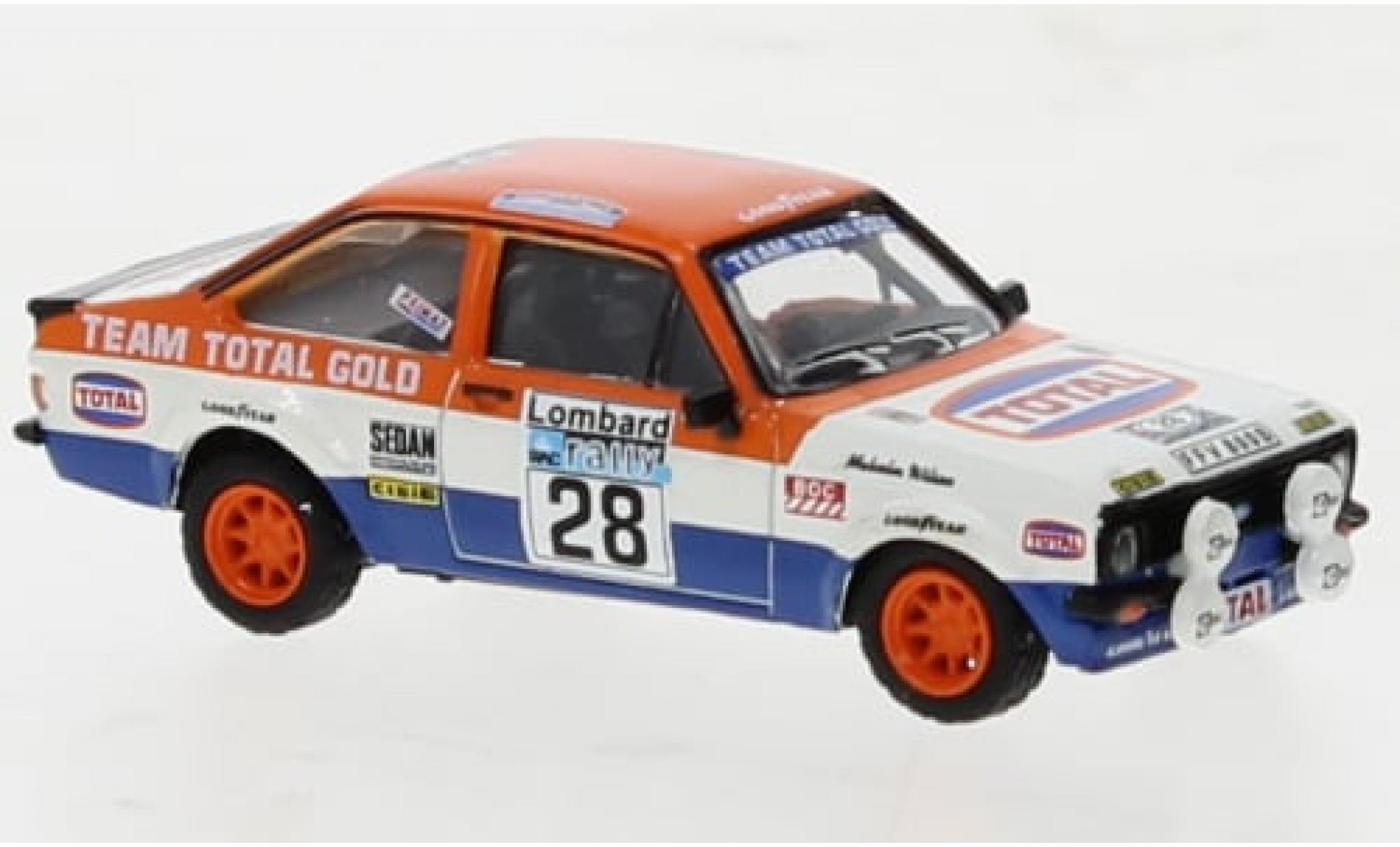 Ford Escort 1/87 Brekina RS 1800 No.28 Rallye RAC Lombard 1979 1:87 modelauto