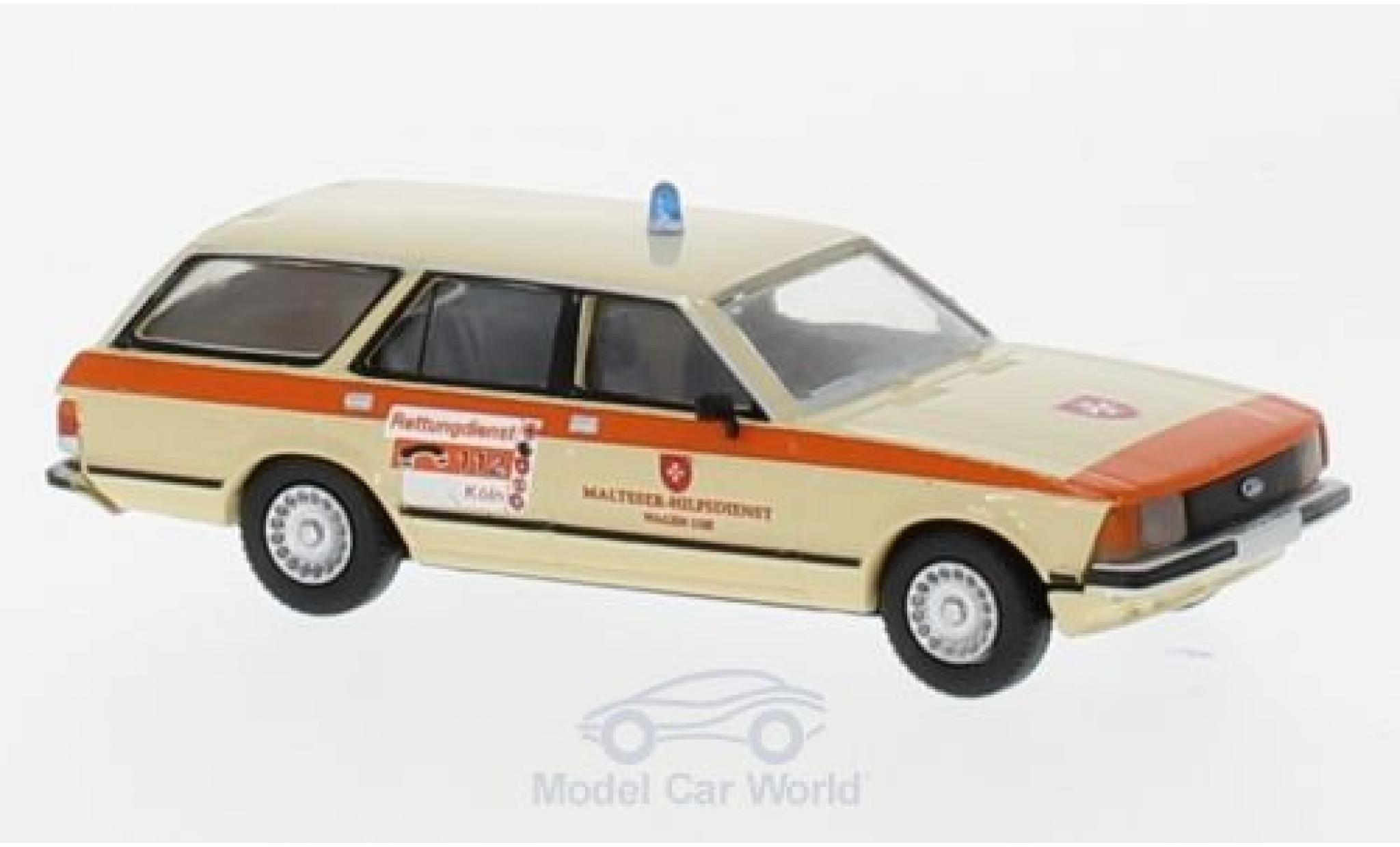 Ford Granada 1/87 Brekina Turnier Malteser K&ouml;ln modelauto
