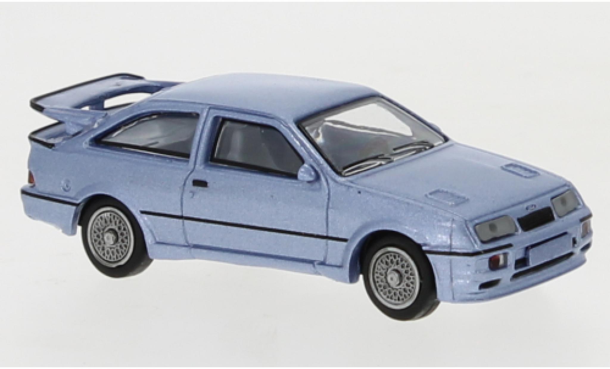 Ford Sierra 1/87 Brekina RS 500 Cosworth metallic blauw 1986 modelauto