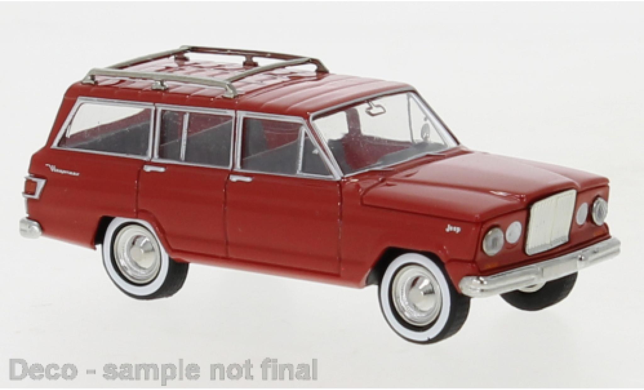 Jeep Wagoneer 1/87 Brekina A rood 1964 modelauto