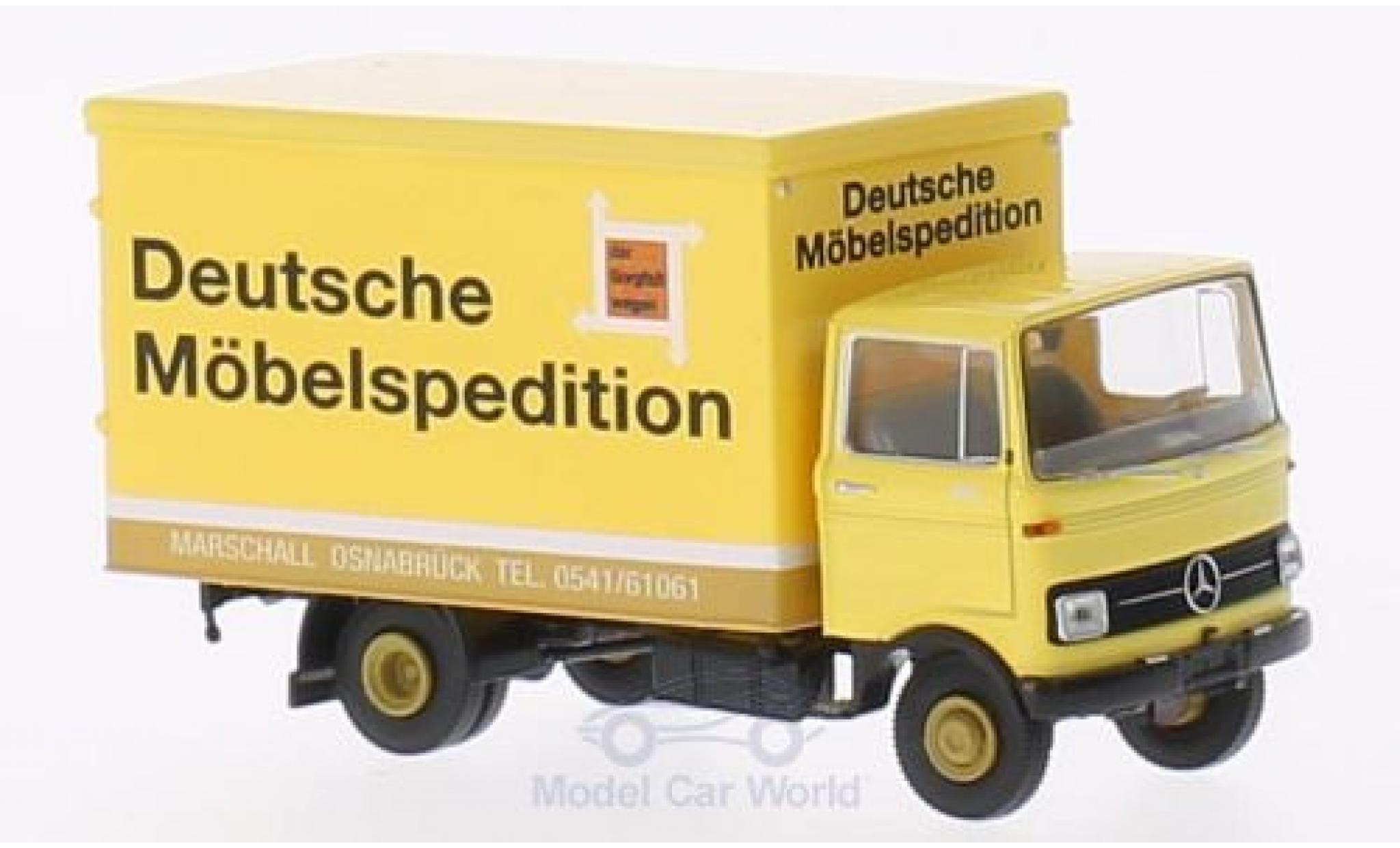 Mercedes LP 608 1/87 Brekina Koffer DMS/Marschall modelauto