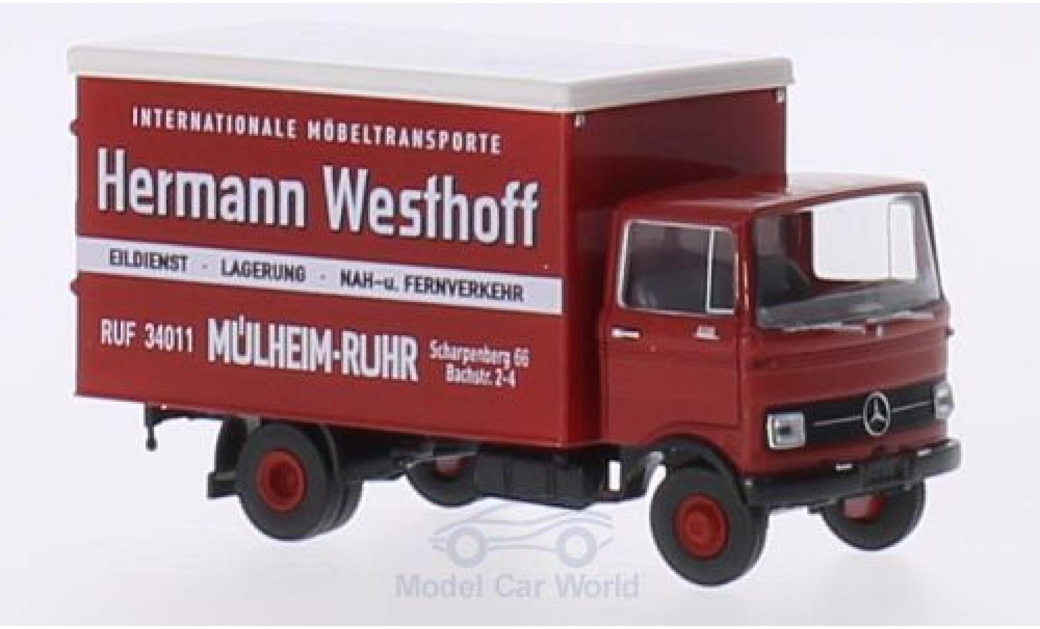 Mercedes LP 608 1/87 Brekina Koffer H.Westhoff M&uuml;hlheim/Ruhr modelauto