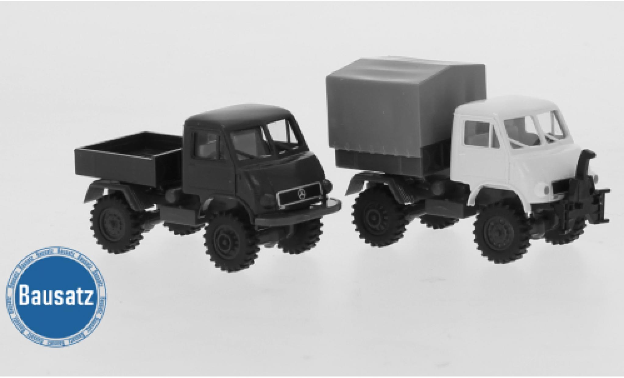 Mercedes Unimog 1/87 Brekina 402 Sortiment zum Bau von 2 Modellen 1950 modelauto