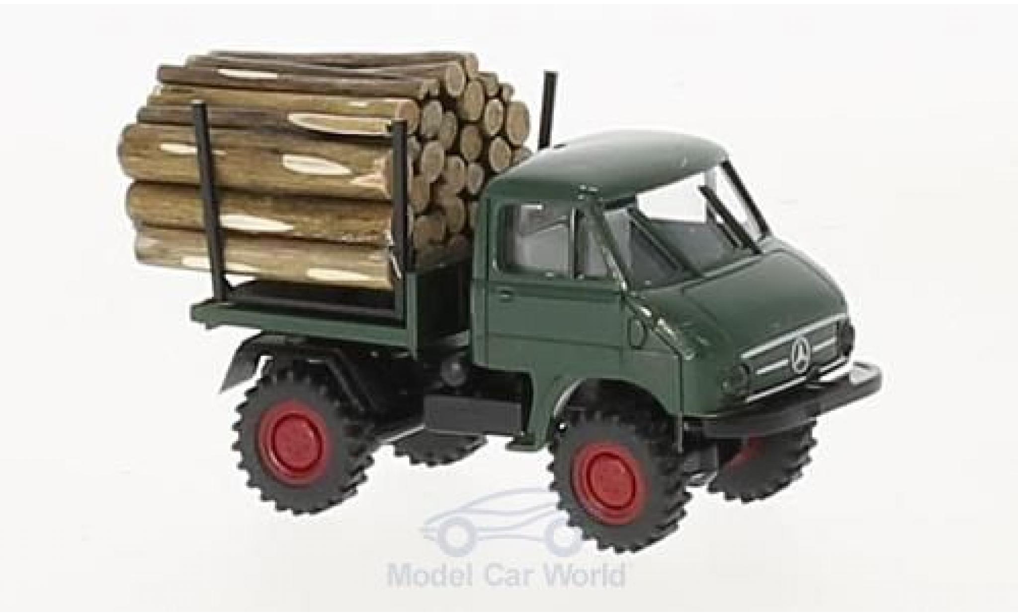 Mercedes Unimog 1/87 Brekina 411 mit Holzladung modelauto