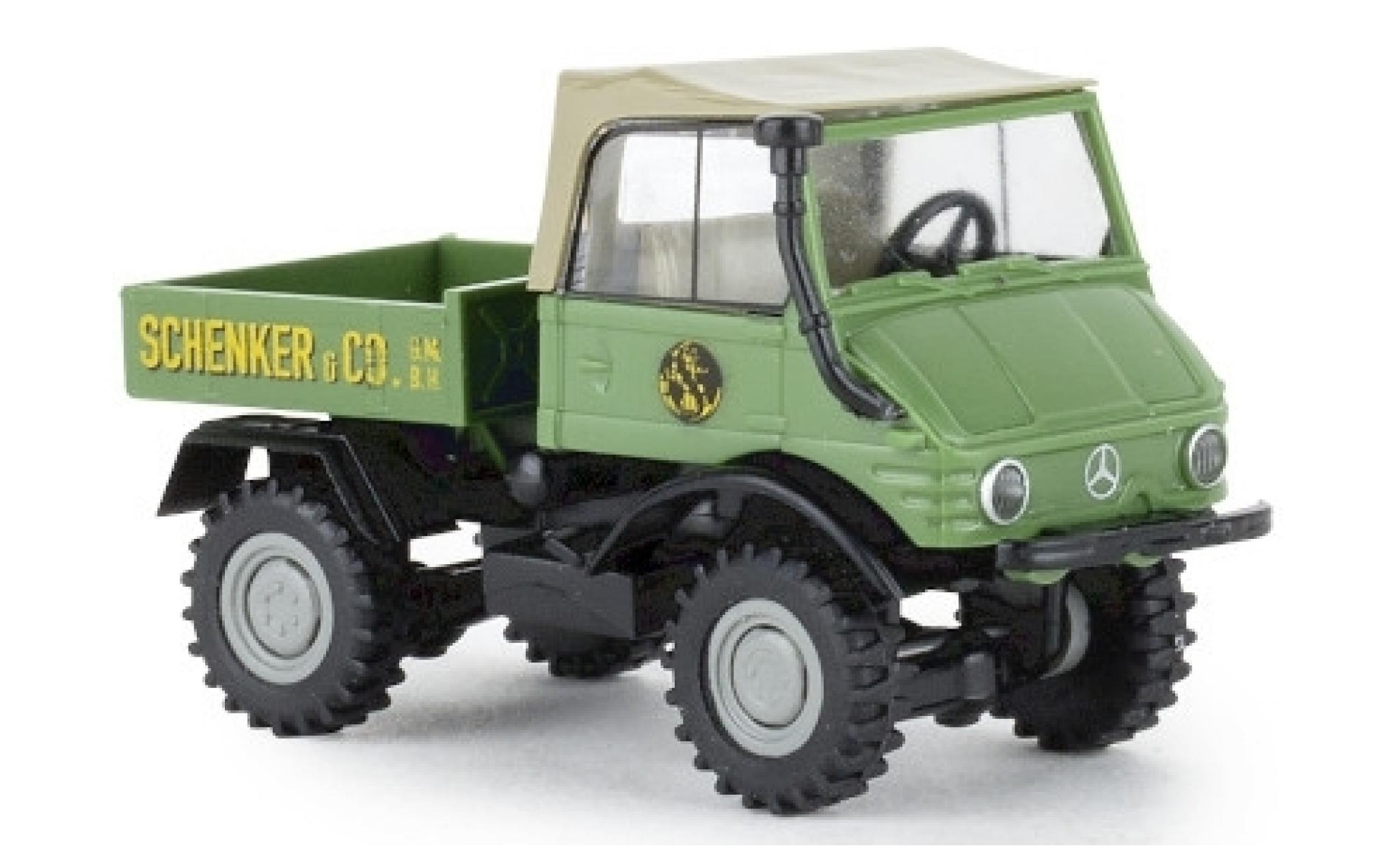 Mercedes Unimog 1/87 Brekina 421 Schenker 1966 Pritsche modelauto