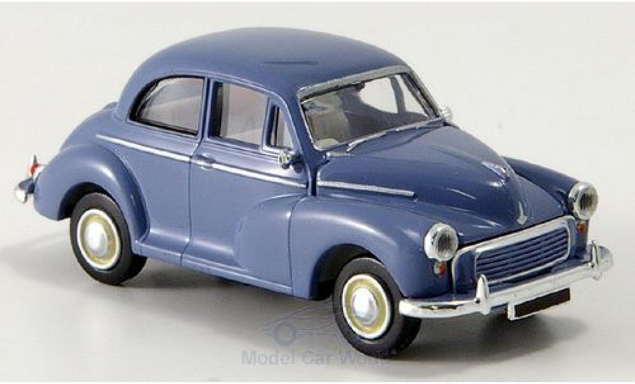 Morris Minor 1/87 Brekina blauw RHD modelauto