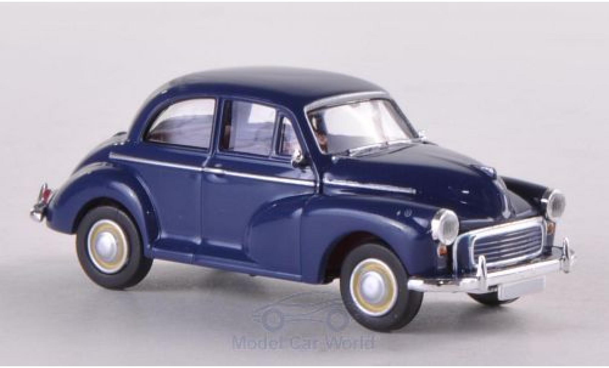 Morris Minor 1/87 Brekina blauw modelauto