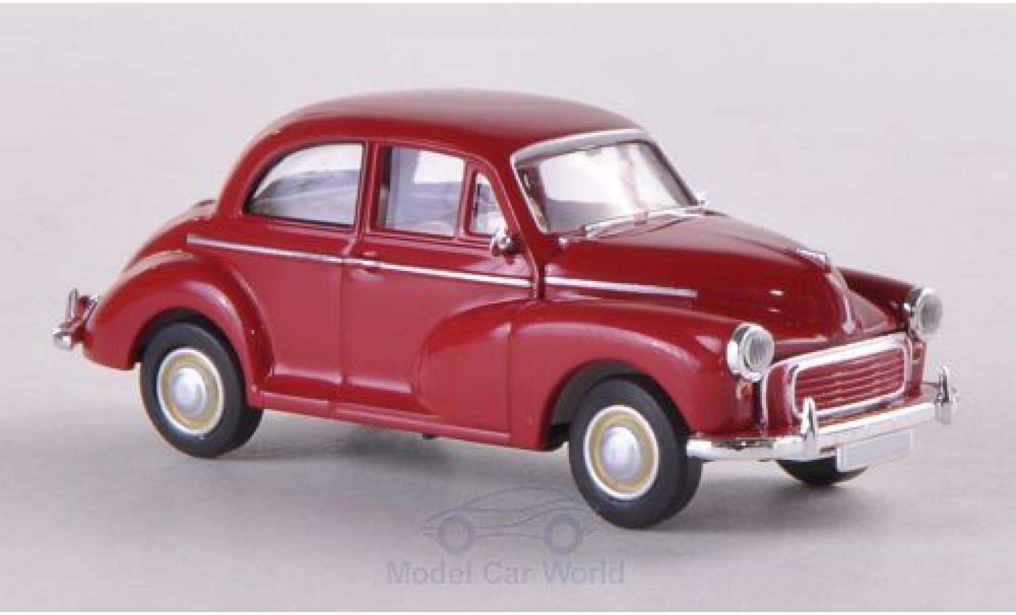 Morris Minor 1/87 Brekina rood modelauto