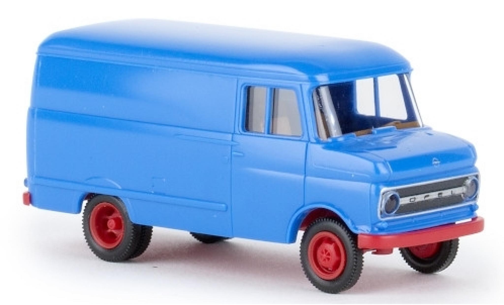Opel Blitz 1/87 Brekina Kasten B blauw 1966 modelauto