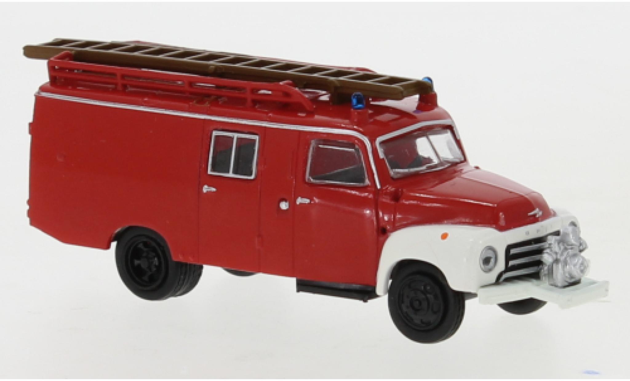 Opel Blitz 1/87 Brekina LF 8 rood/wit 1952 modelauto