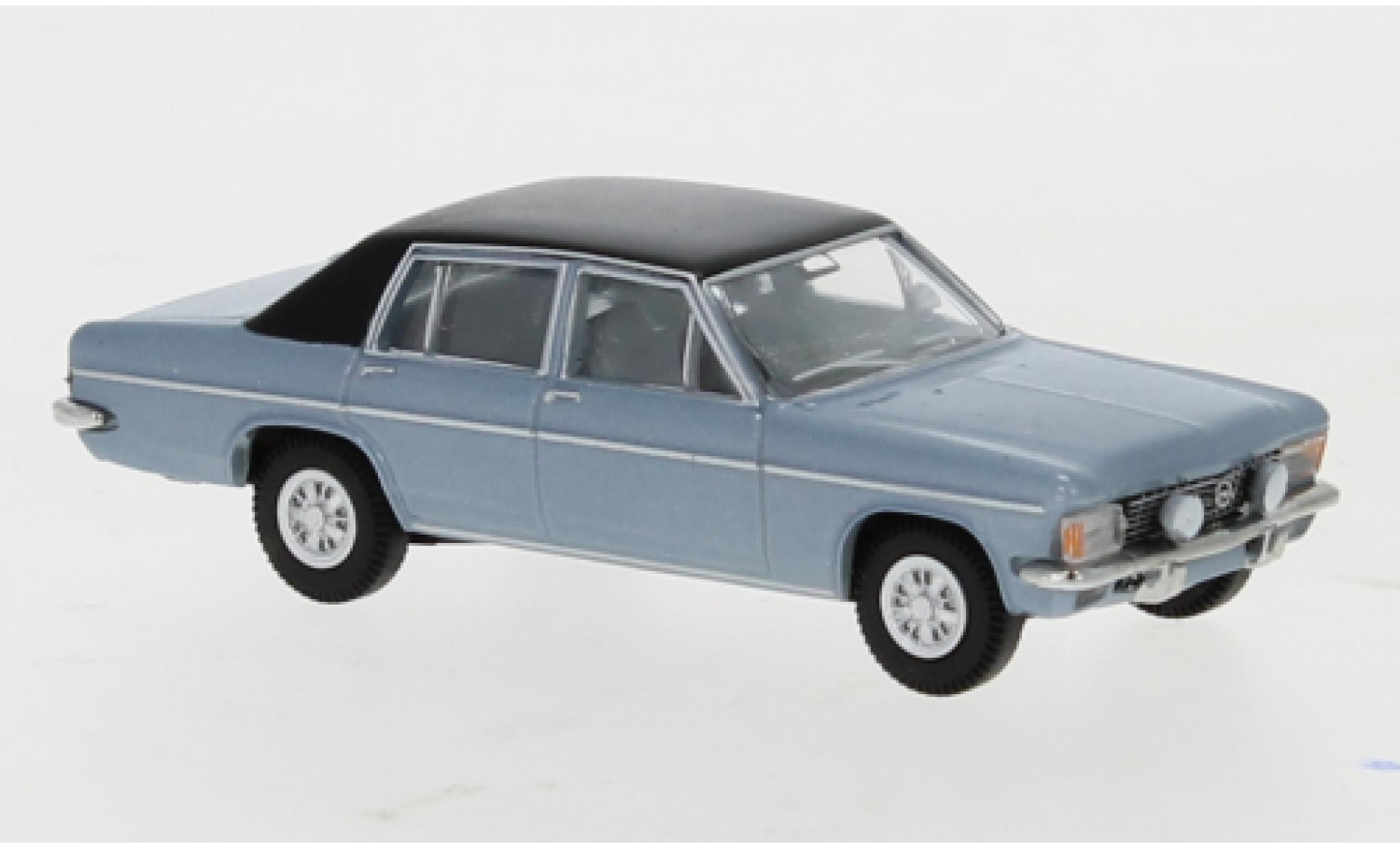 Opel Diplomat 1/87 Brekina B metallic blauw/zwart modelauto