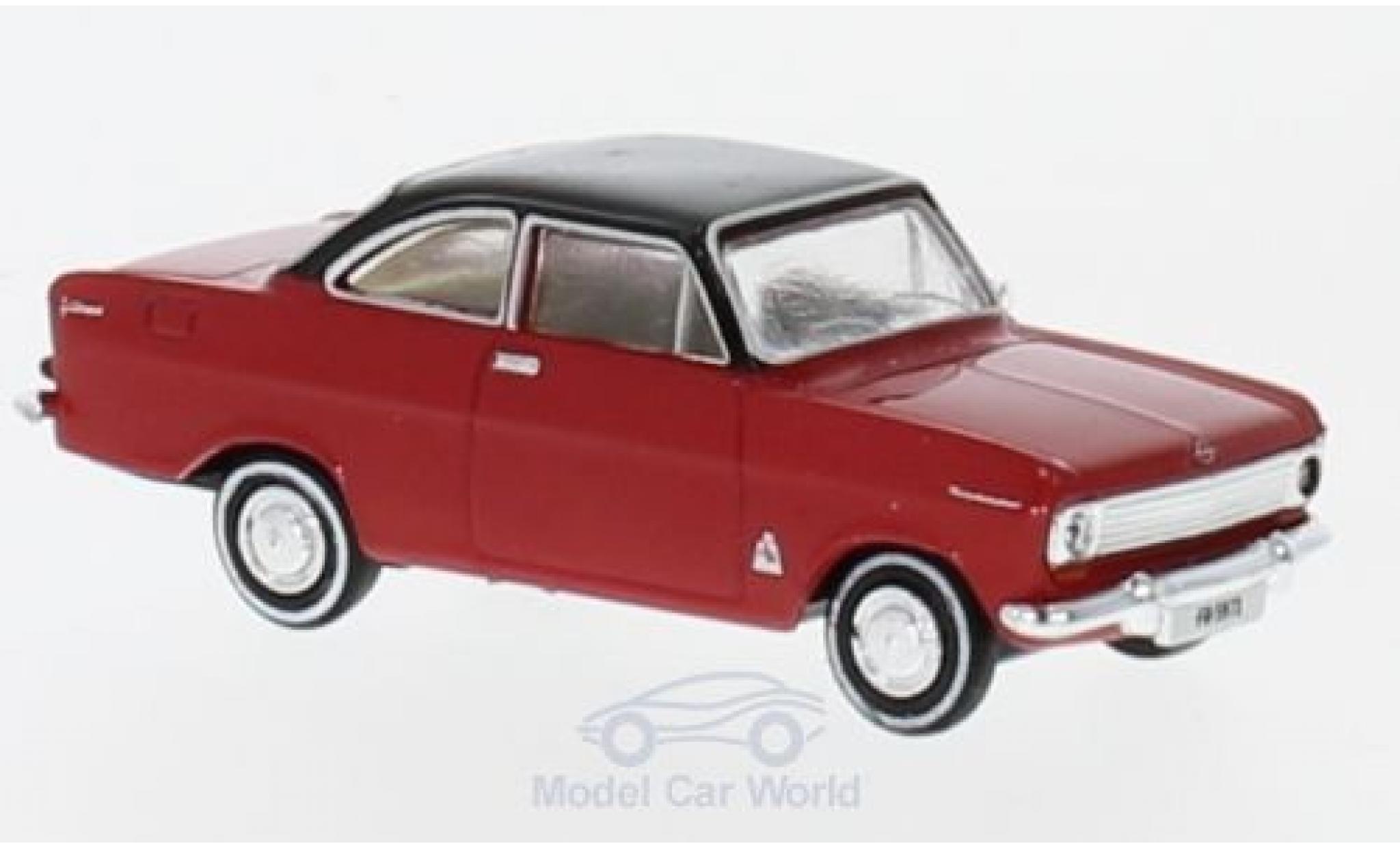 Opel Kadett E 1/87 Brekina A Coupe rood/zwart aus der Schweiz modelauto