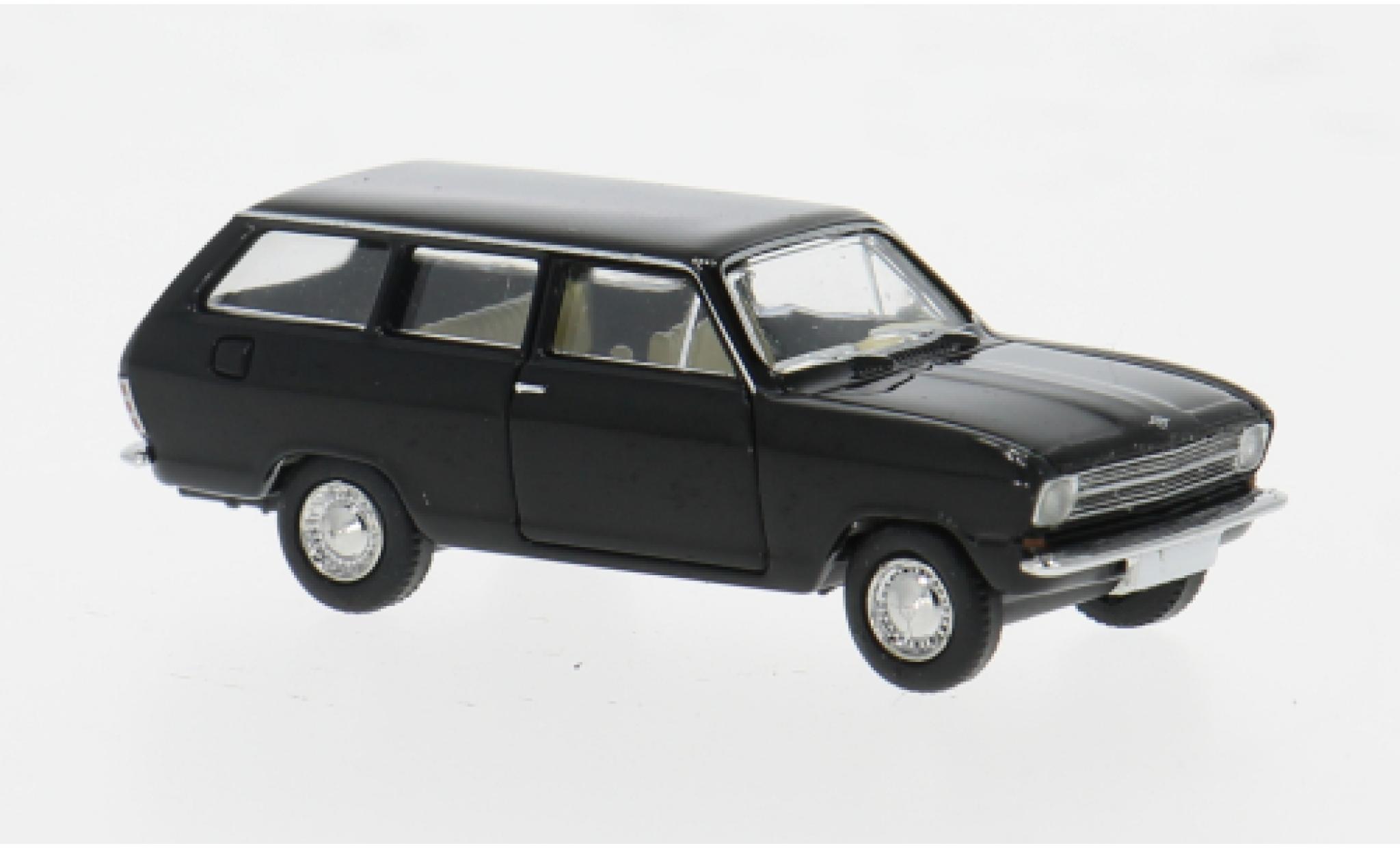 Opel Kadett 1/87 Brekina B Caravan zwart 1965 1:87 modelauto