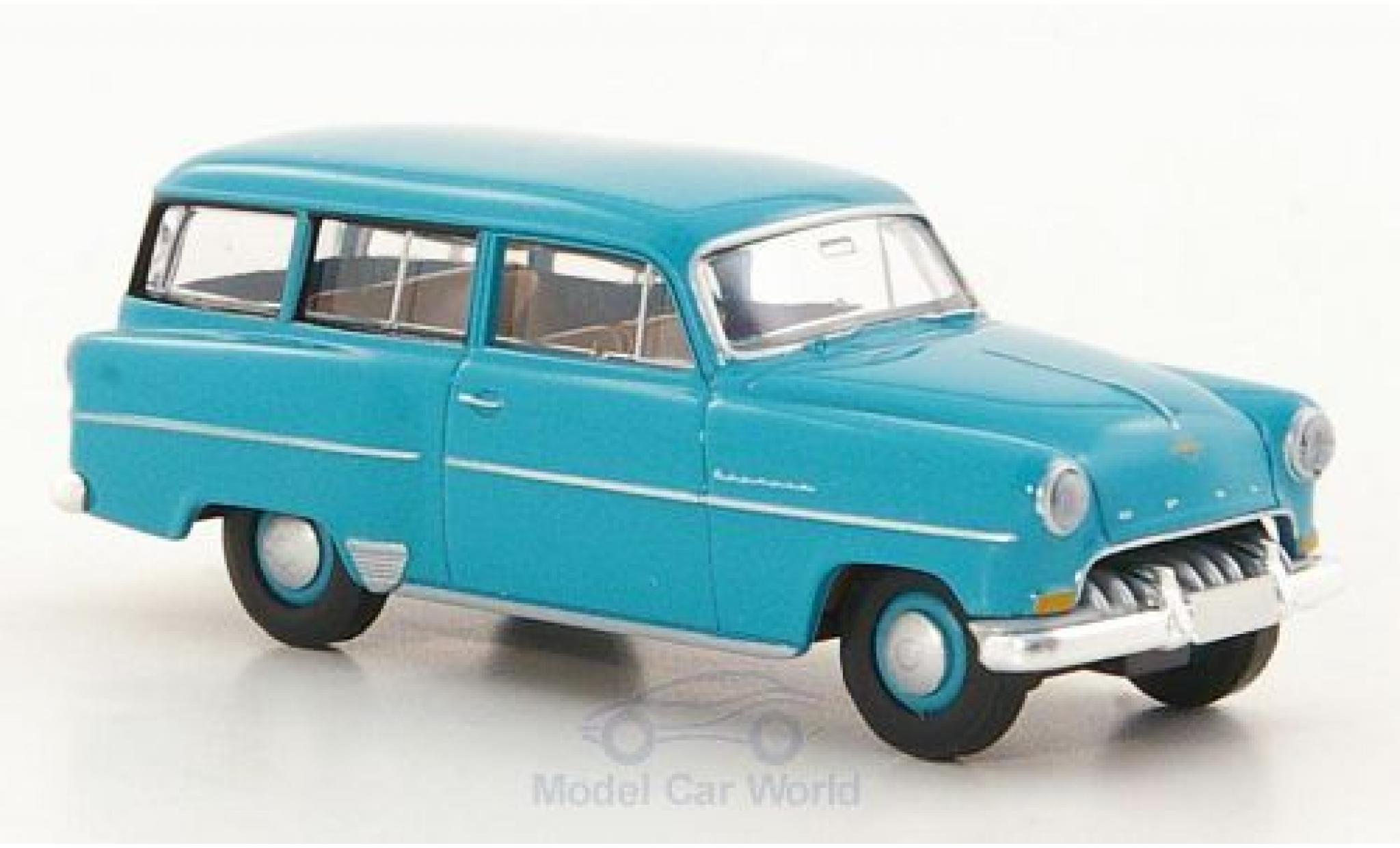 Opel Olympia 1/87 Brekina Rekord Caravan t&uuml;rkis modelauto