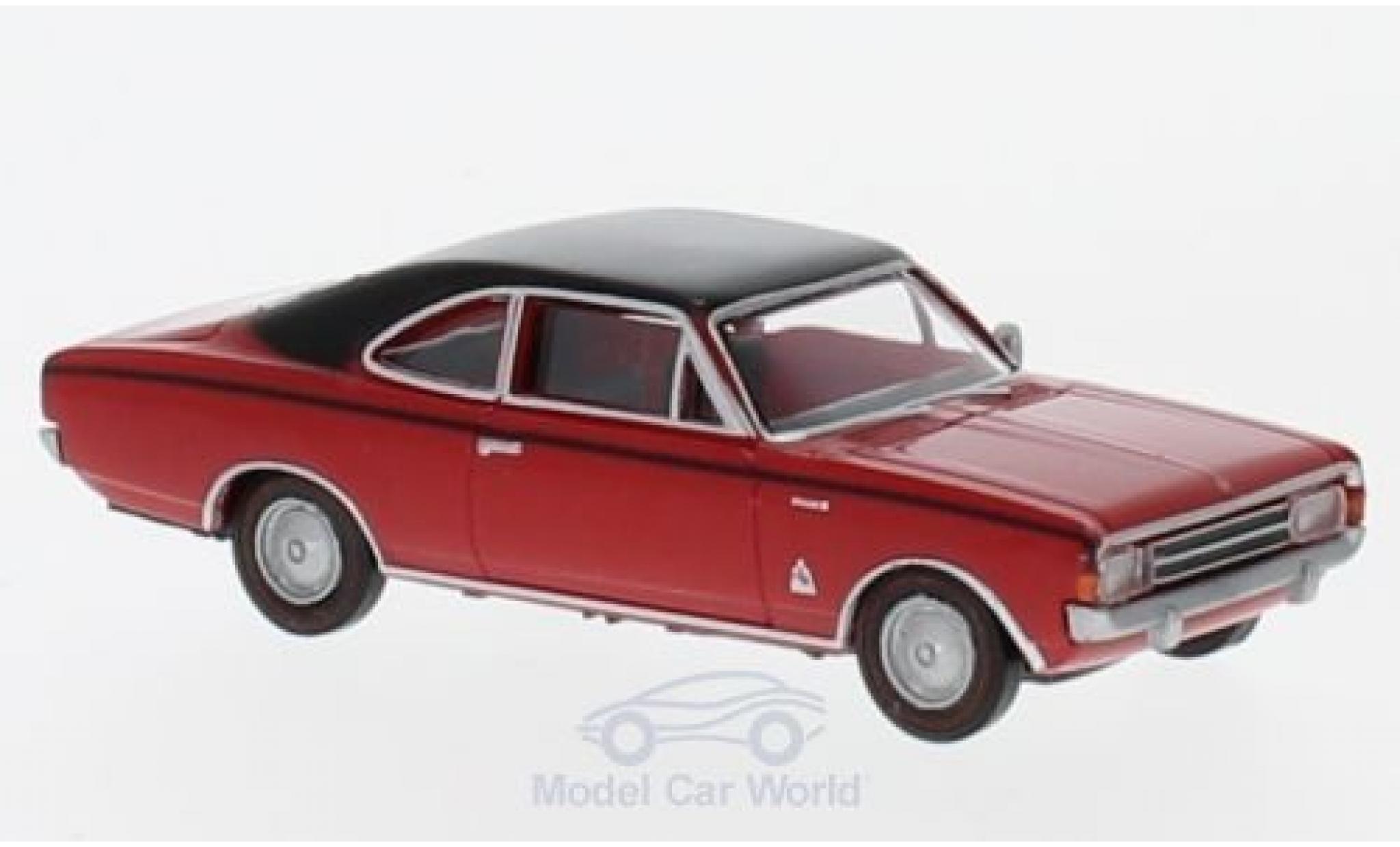 Opel Rekord 1/87 Brekina C Coupe rood/zwart aus der Schweiz modelauto