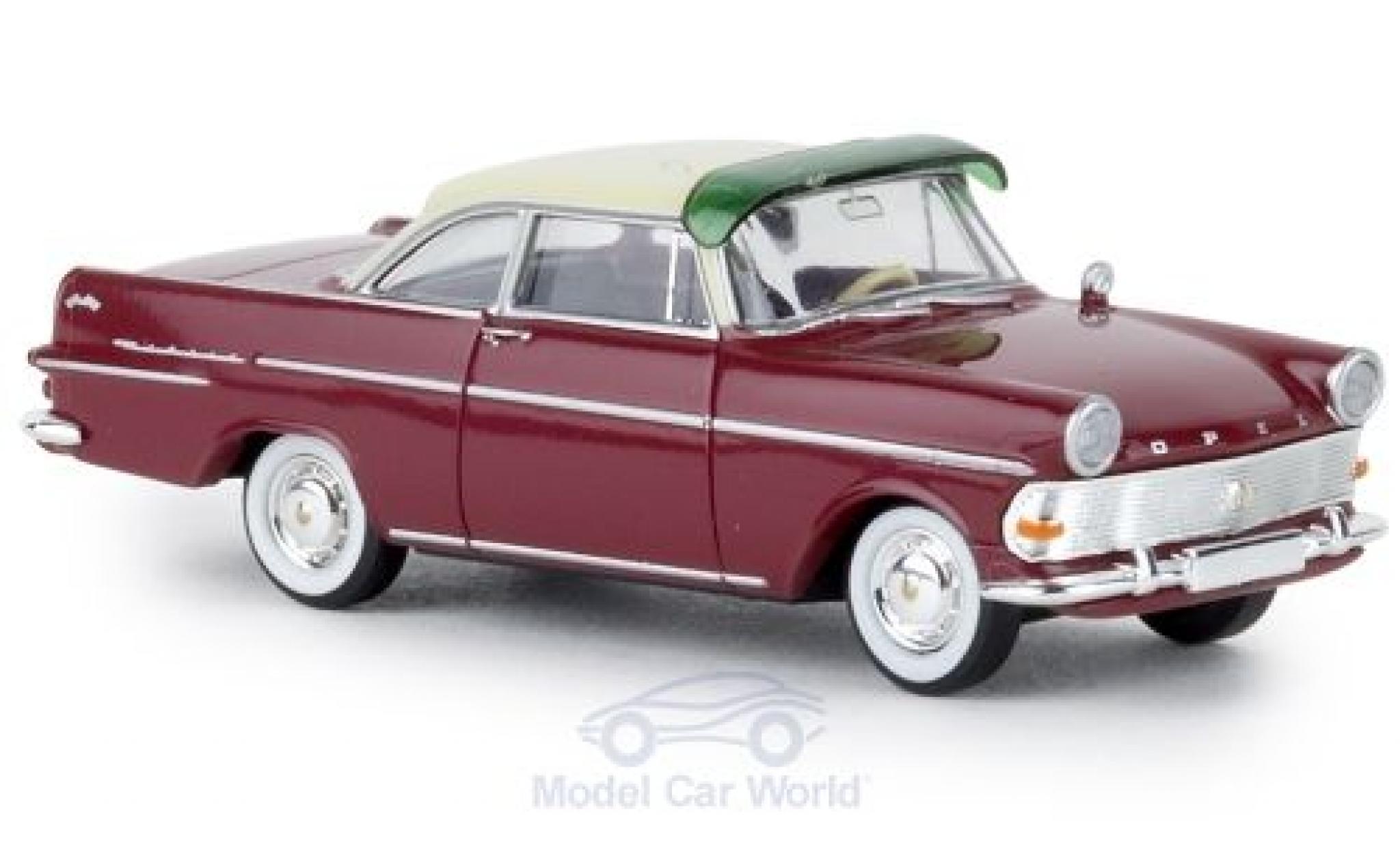 Opel Rekord 1/87 Brekina P2 Coupe rood/beige TD modelauto