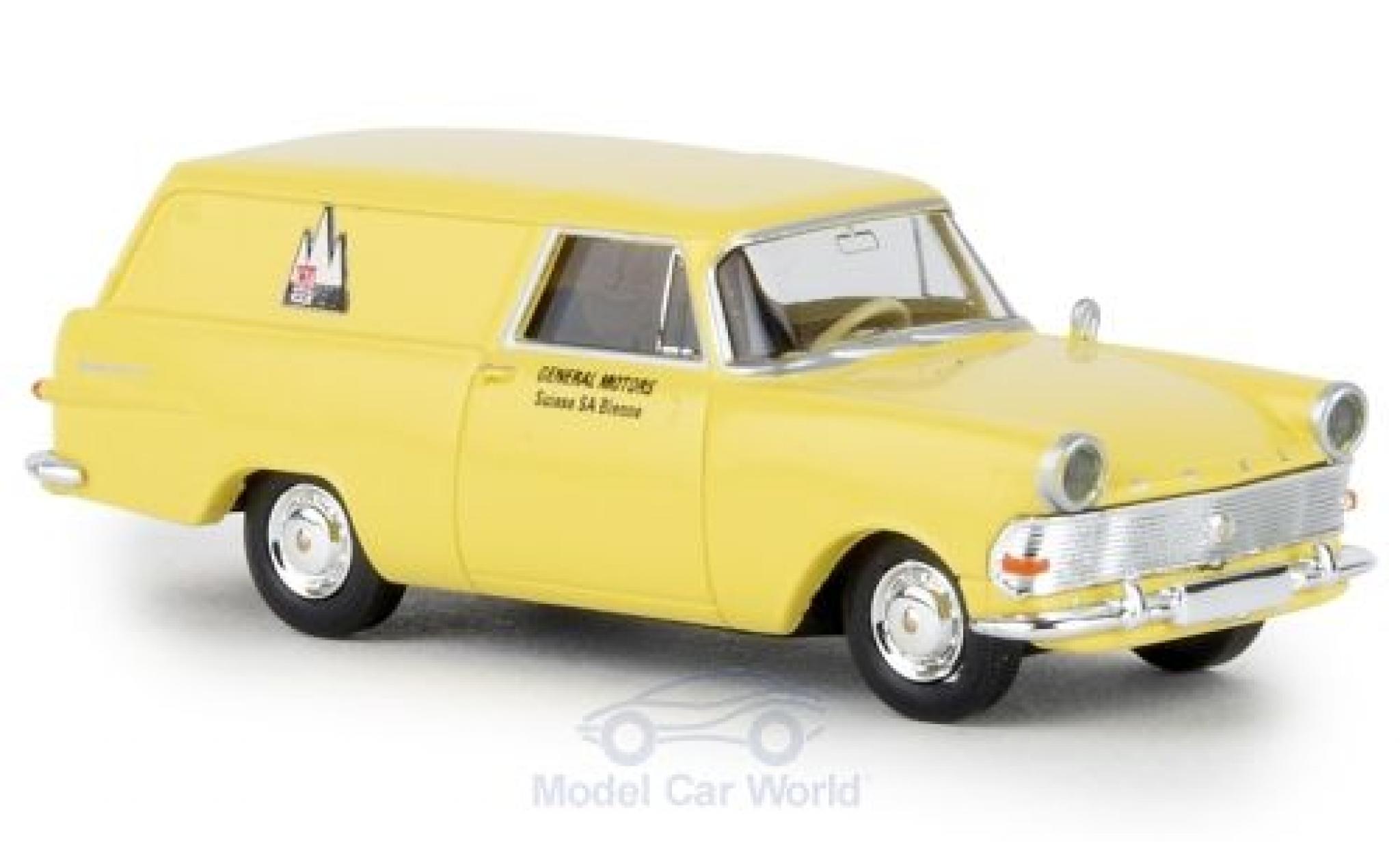 Opel Rekord 1/87 Brekina P2 Kasten GM Suisse TD modelauto