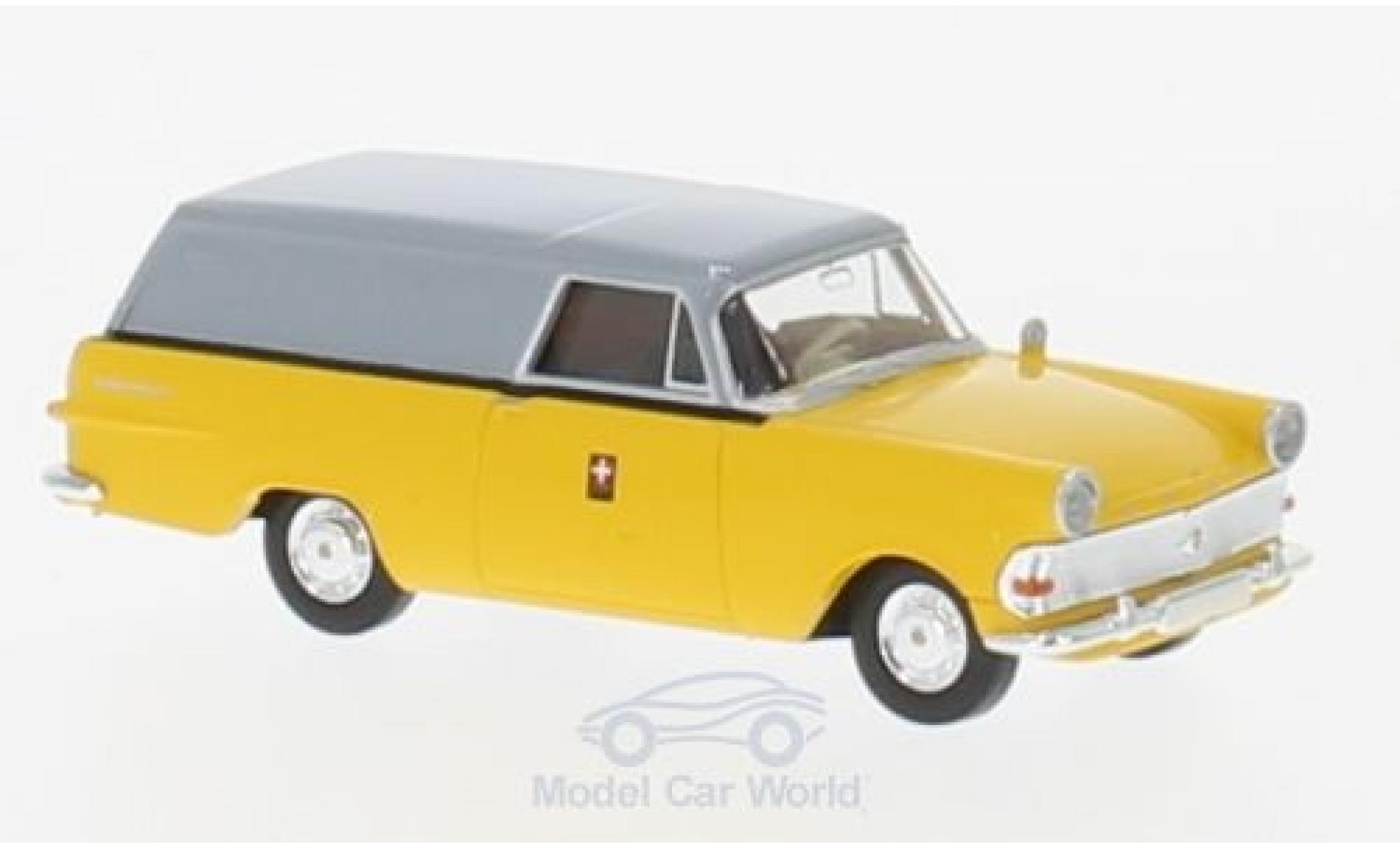 Opel Rekord 1/87 Brekina P2 Kasten PTT (CH) modelauto