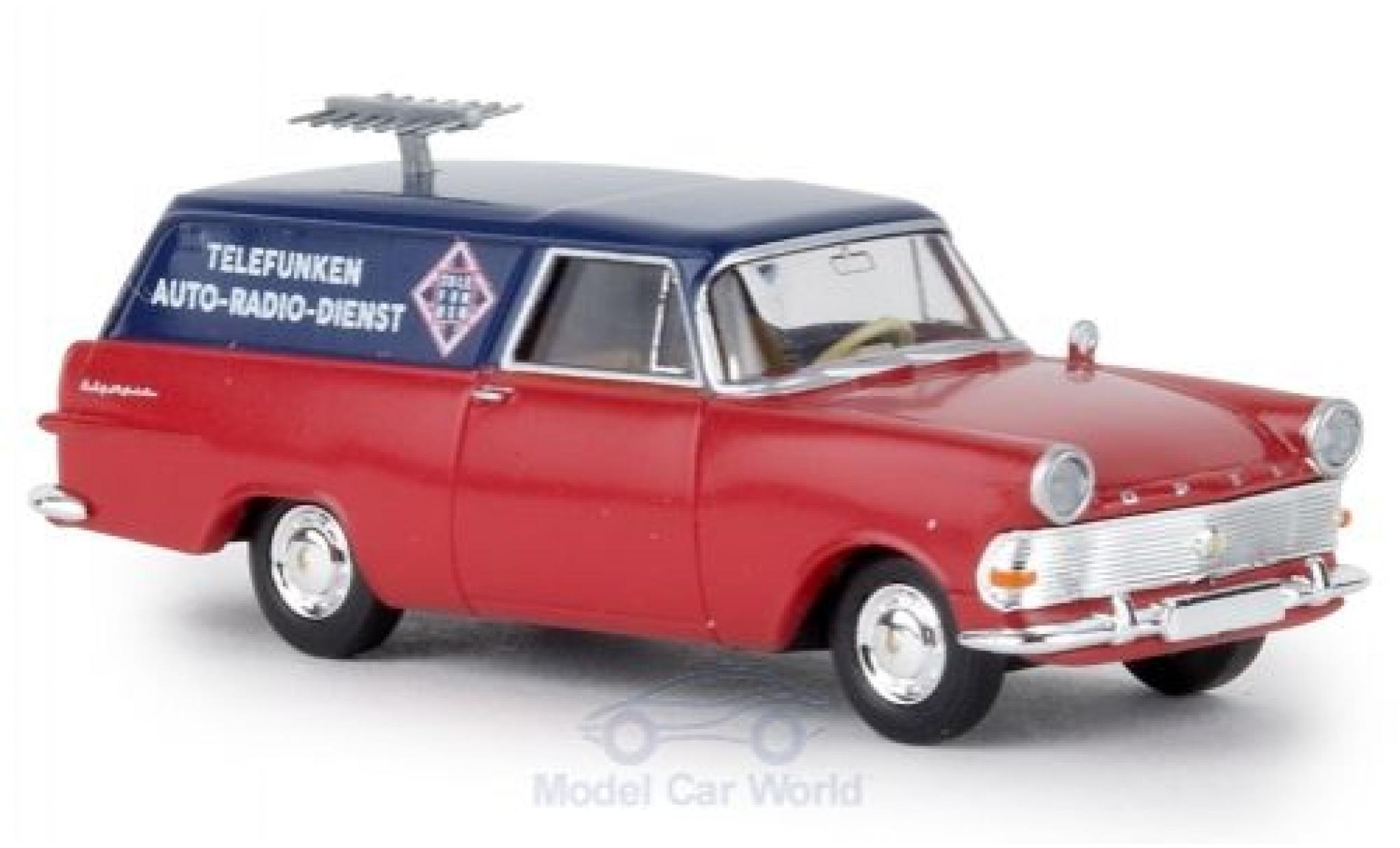 Opel Rekord 1/87 Brekina P2 Kasten Telefunken Service TD modelauto
