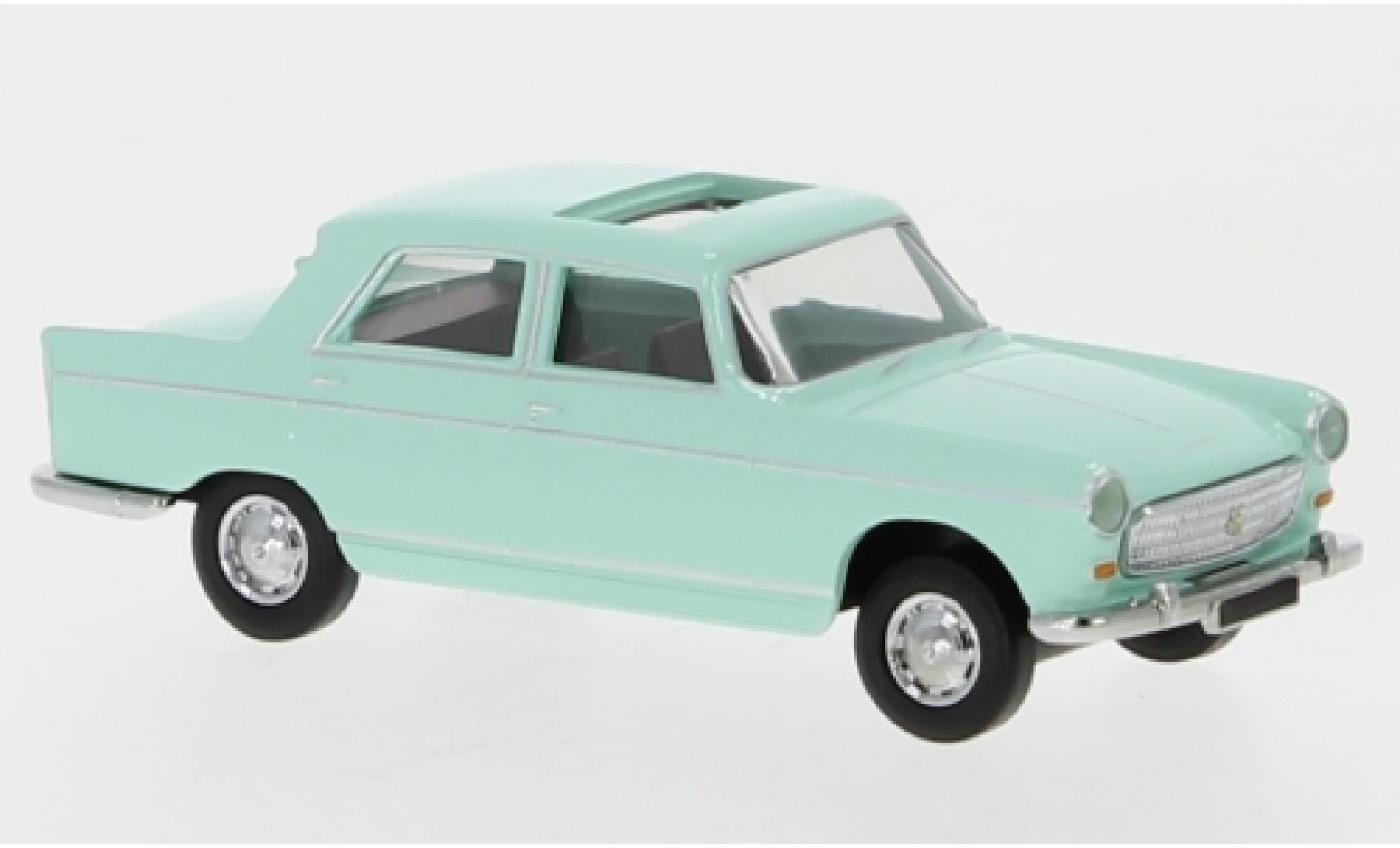 Peugeot 404 1/87 Brekina groen 1961 toit ouvrant ougroen modelauto