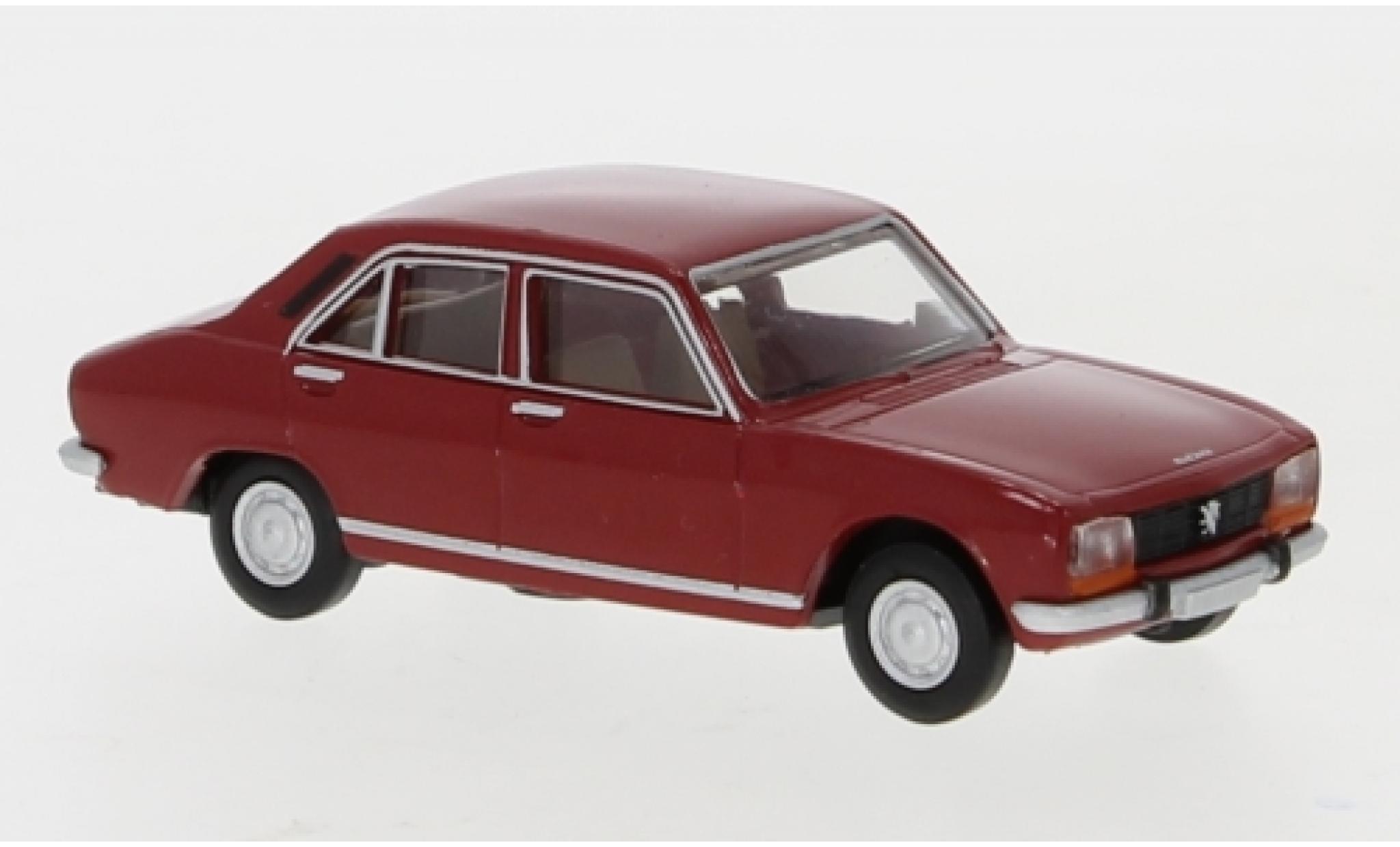 Peugeot 504 1/87 Brekina rood 1961 modelauto