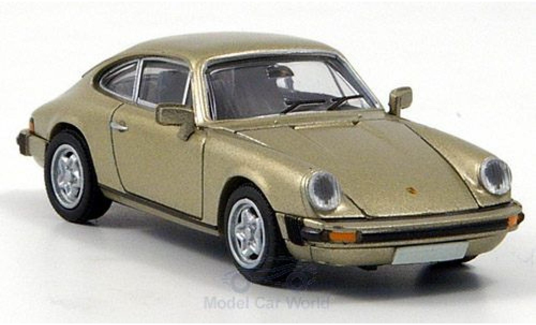 Porsche 911 1/87 Brekina Coupe metallic beige modelauto