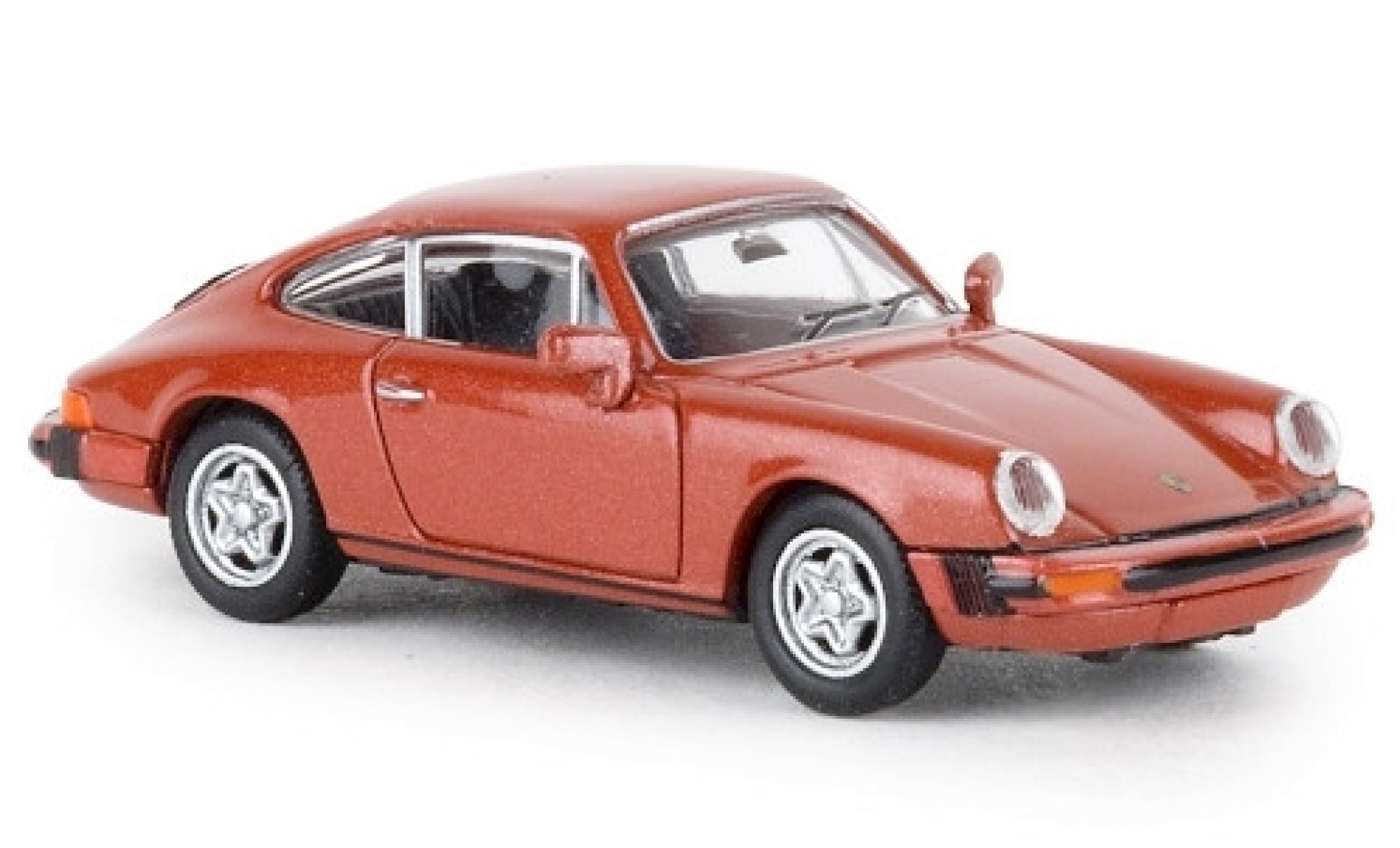 Porsche 930 1/87 Brekina 911 G metallic roze J&auml;germeister 1976 TD modelauto